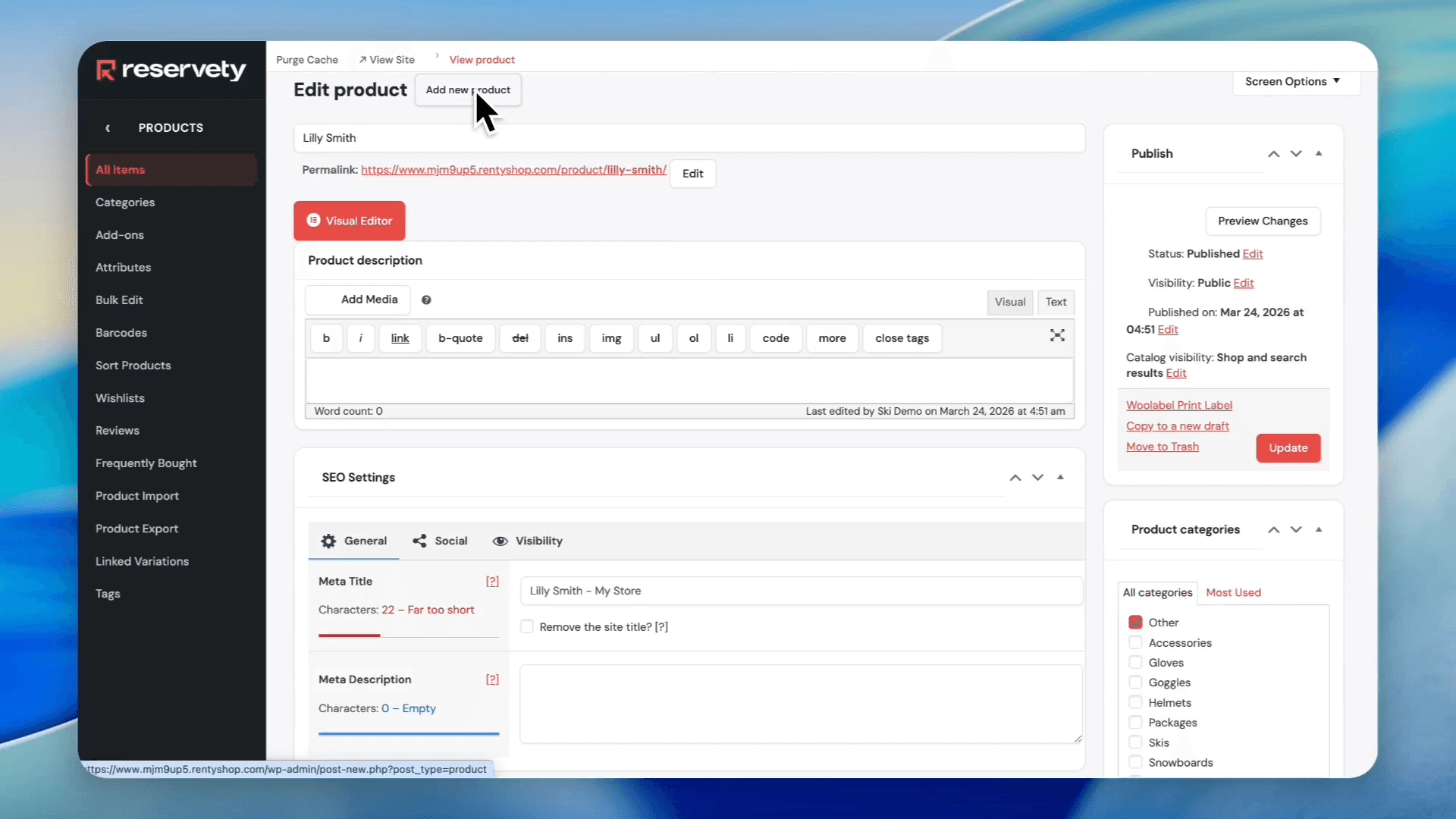 Step #28: Click the Add new product button.