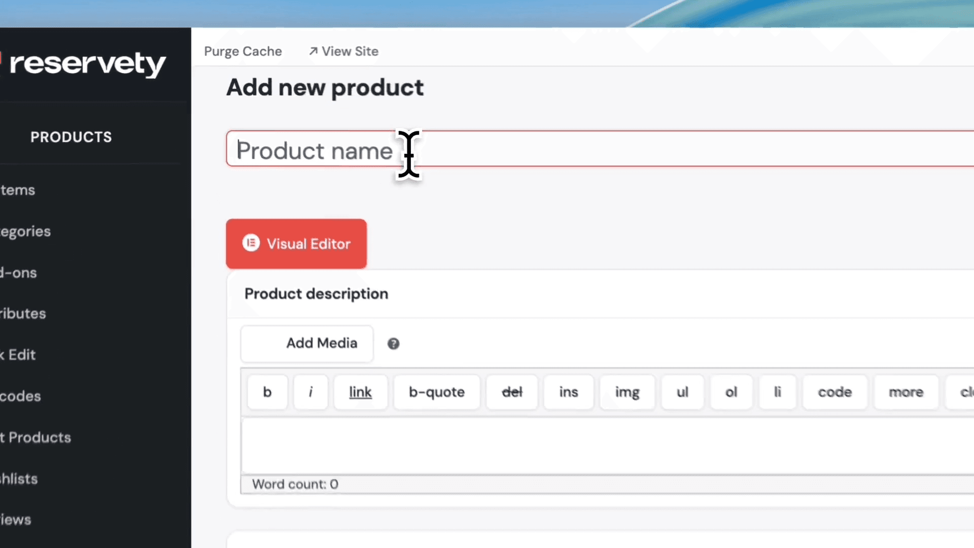 Step #20: Click the Product name field.