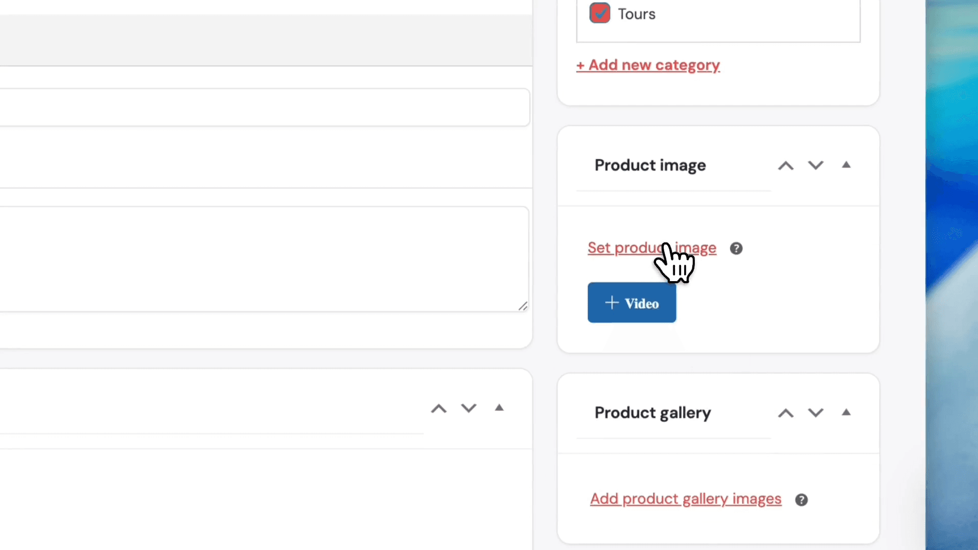 Step #38: Click on Set product image.