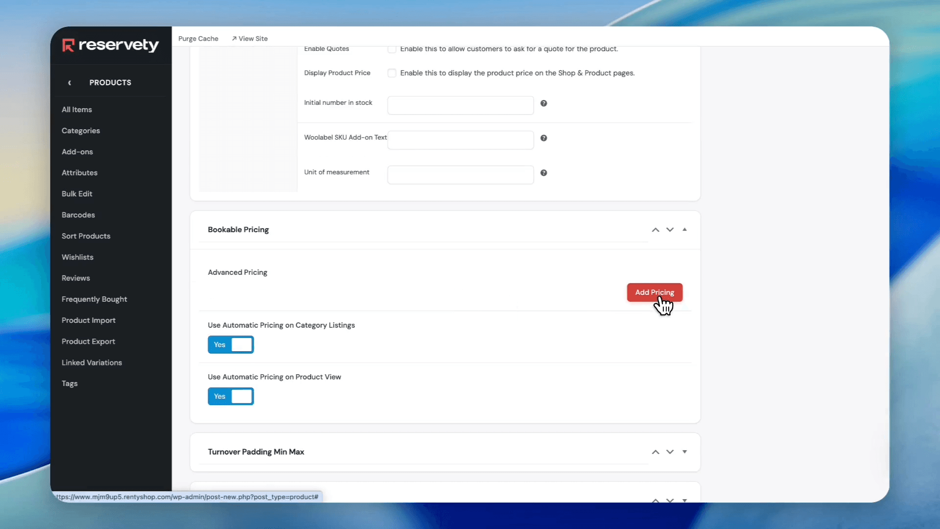 Step #36: Click on Add Pricing and enter the tour's duration and price.