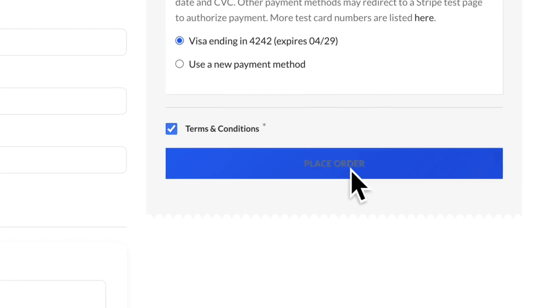 Step #44: Click on PLACE ORDER.