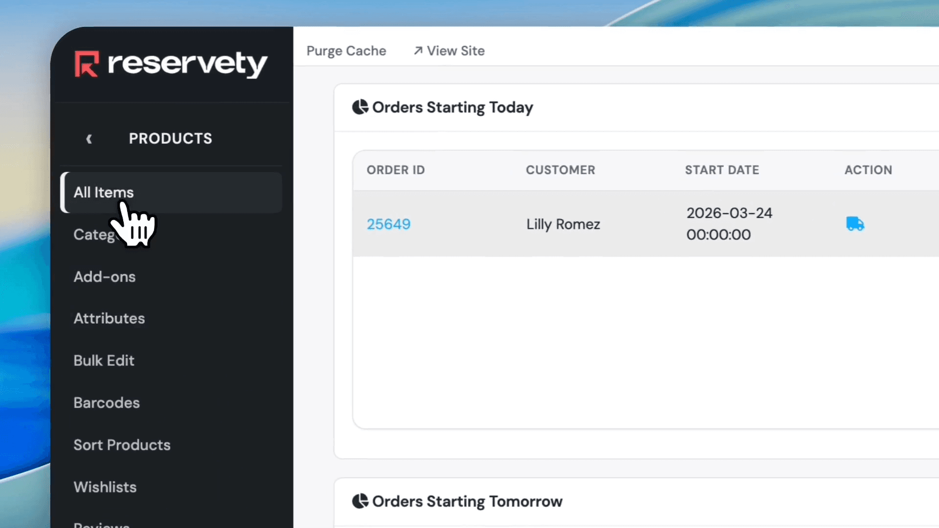 Step #78: Click All Items.