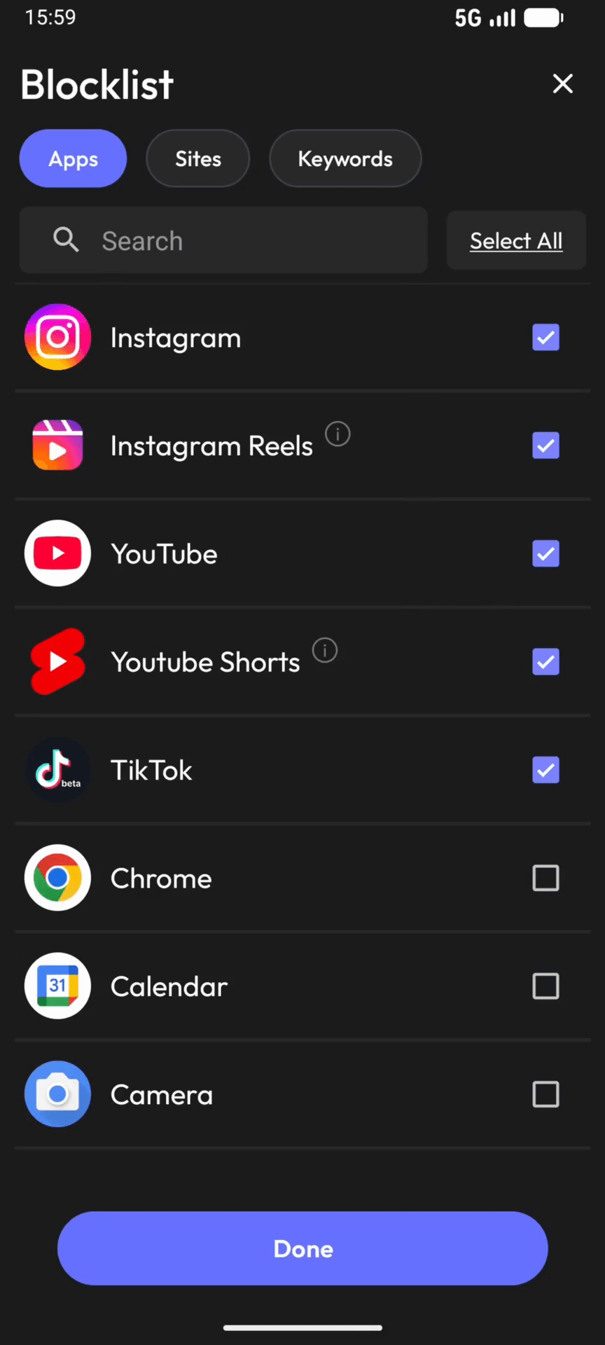 Step #5: Wechsle oben auf den Tab Sites.