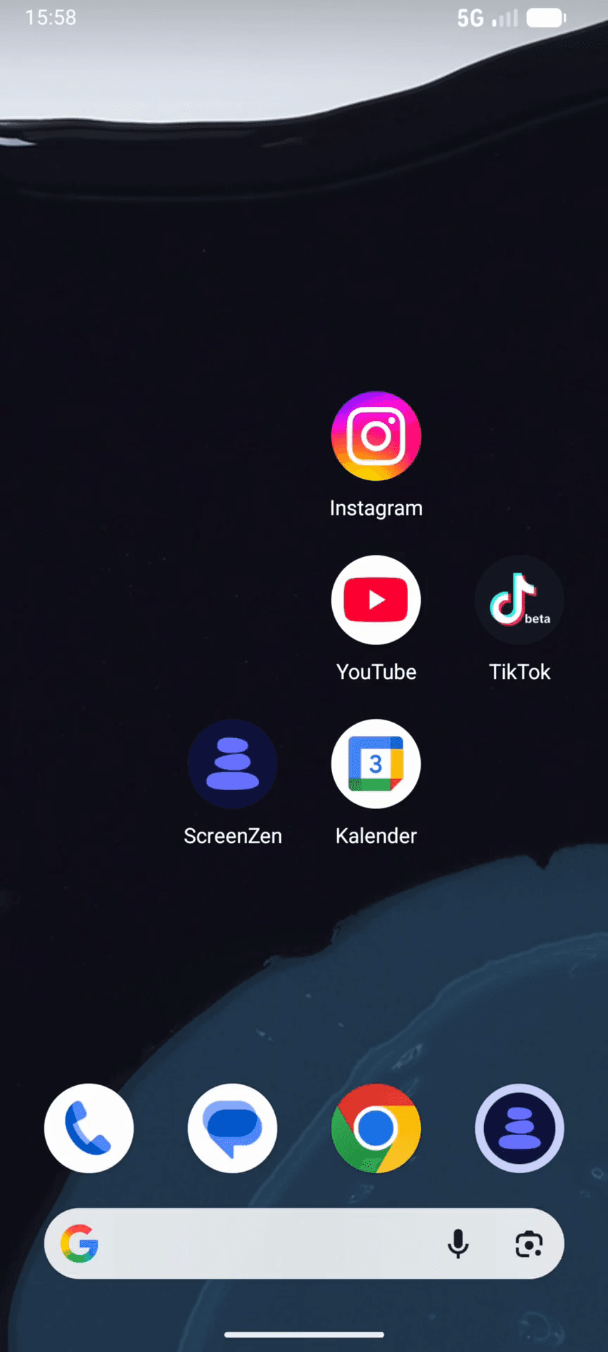 Step #1: Öffne die App ScreenZen auf dem Smartphone des Teilnehmers.