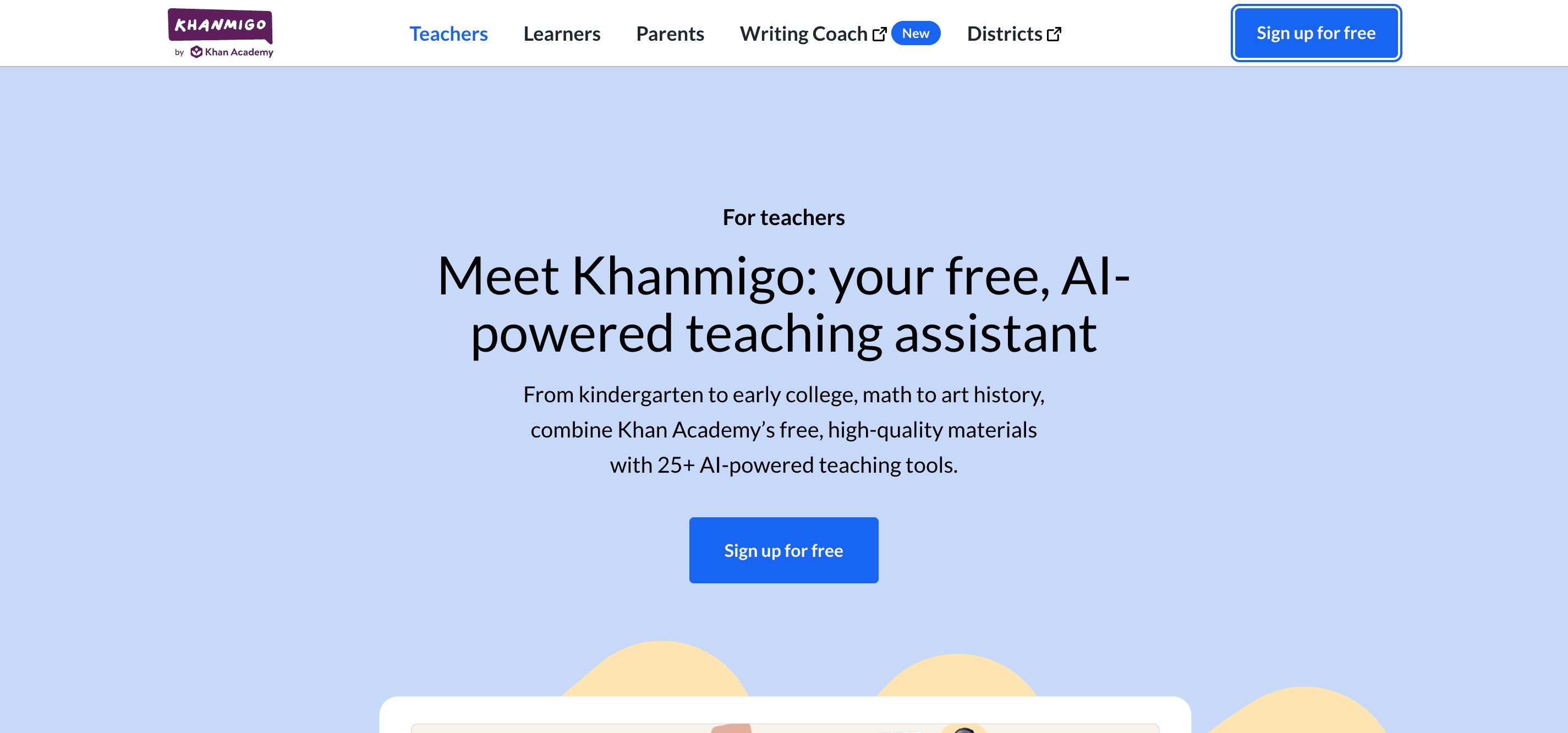 Step #3: Hagan clic en "Sign up for free" y creen una cuenta con sus datos personales.