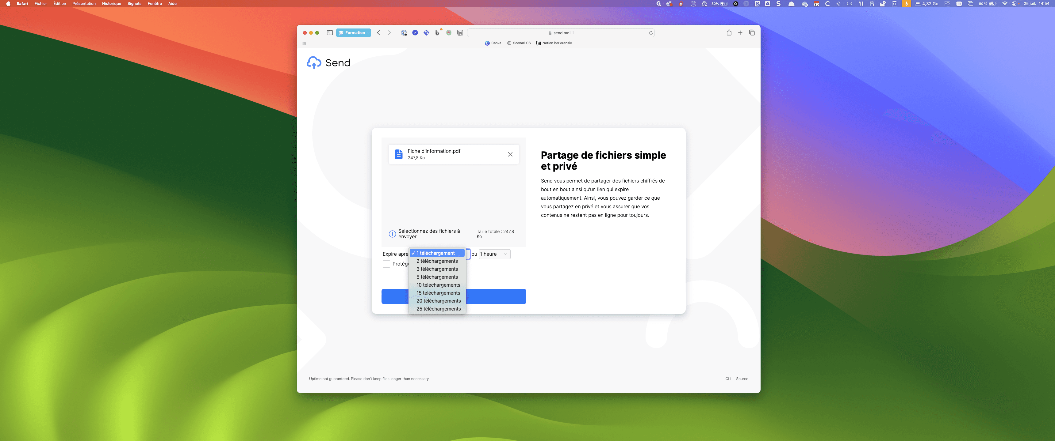 Step #4: Cliquez sur "1 téléchargement"