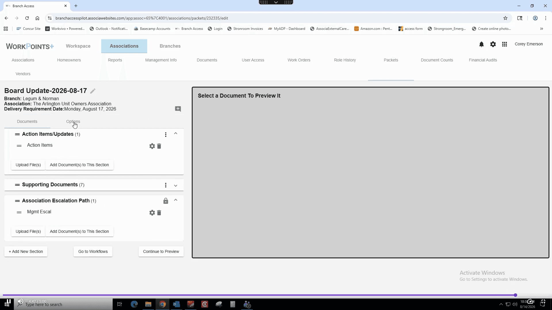 Step #34: Click the Options tab in the left-hand panel.
