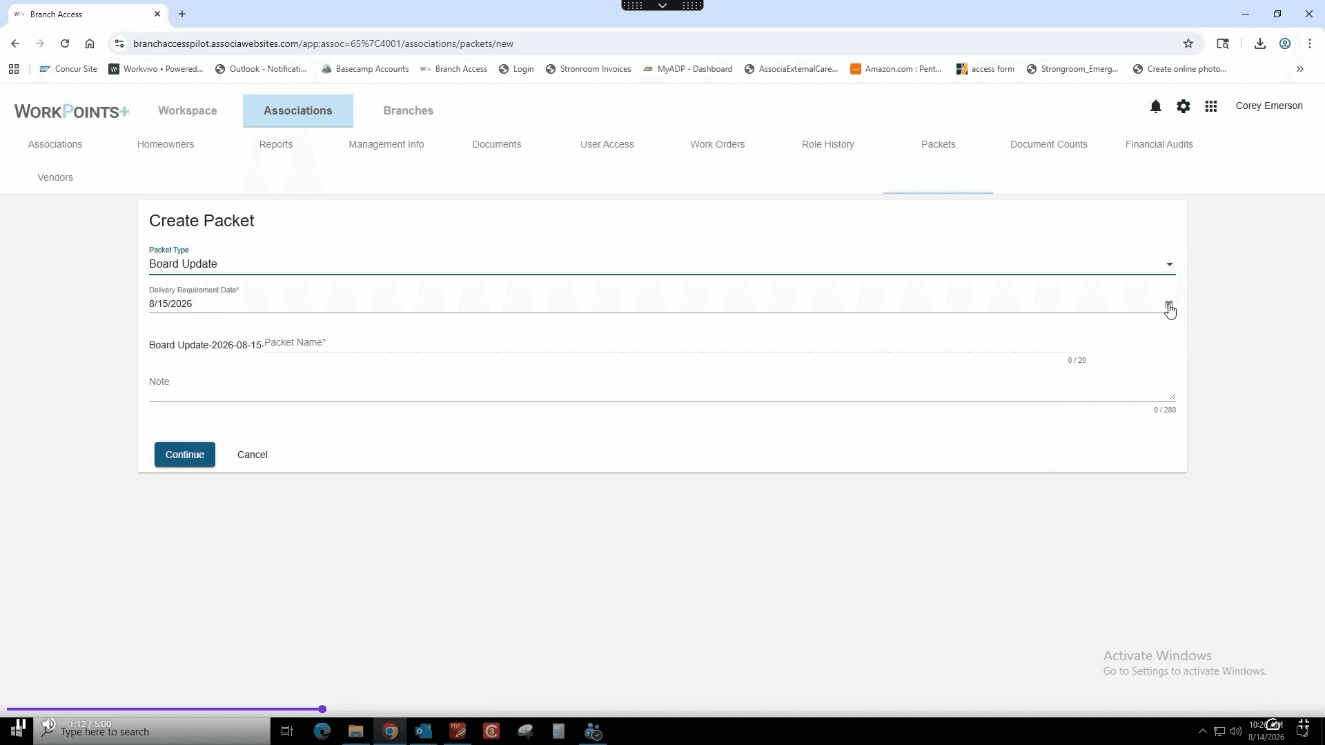 Step #6: Click the Delivery Requirement Date field.
