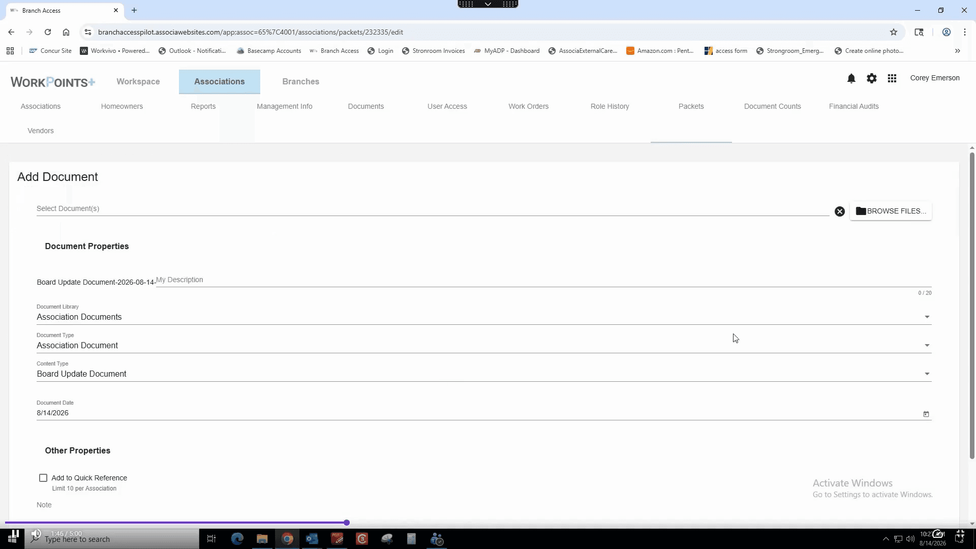 Step #12: Click BROWSE FILES... and then click Select a File to locate your document.