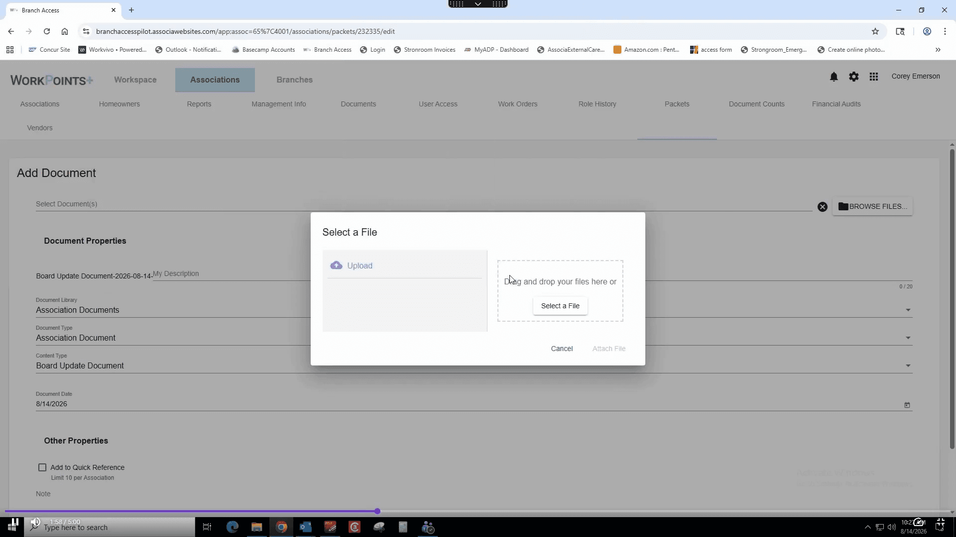Step #14: Click Attach File.
