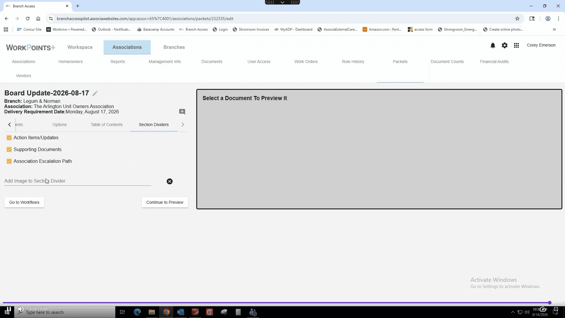 Step #36: Click Add Image to Section Divider.