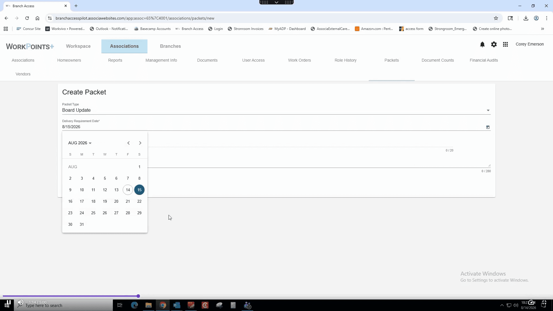 Step #7: Select your desired delivery date on the calendar.