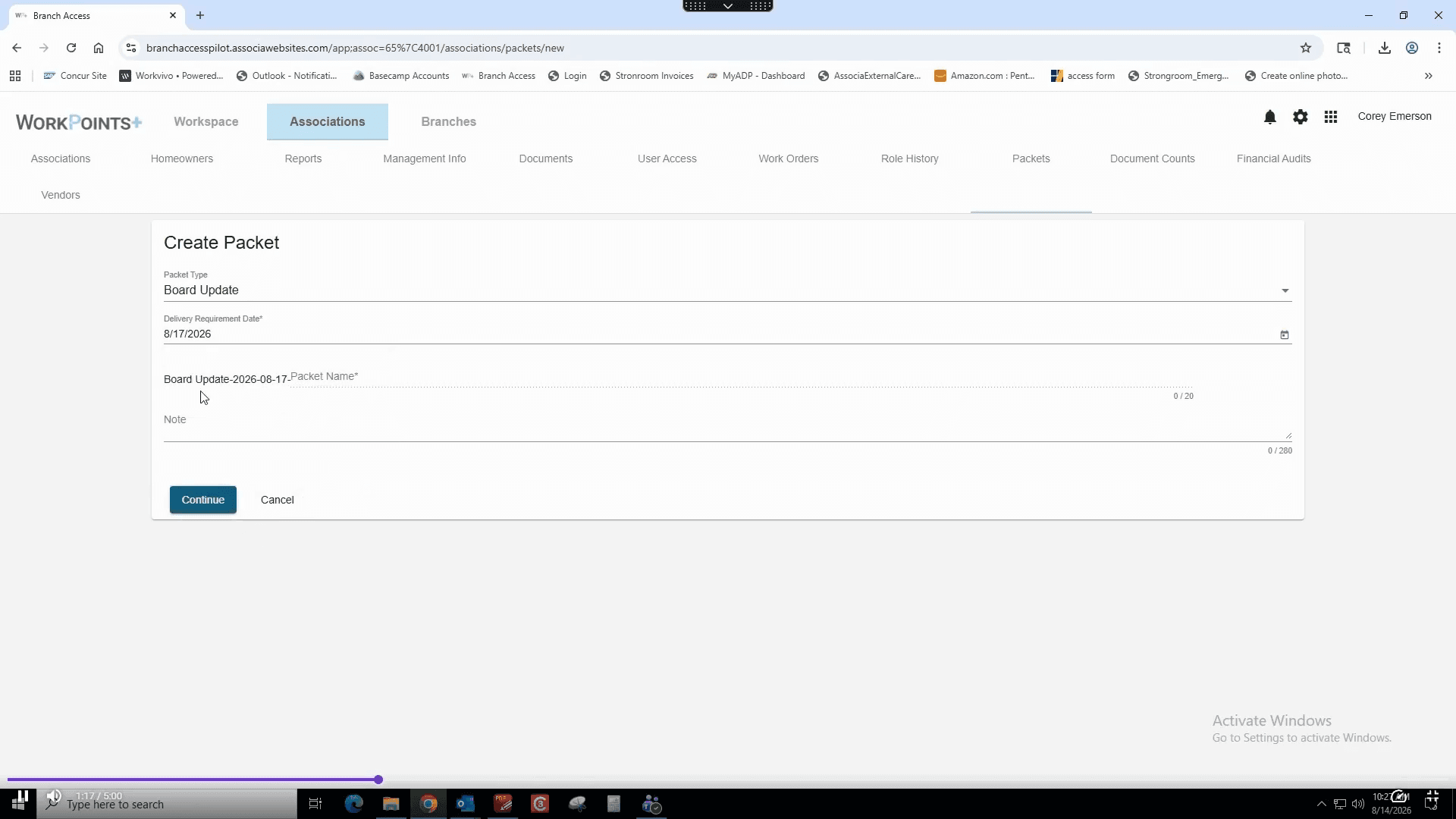 Step #8: Click Continue.