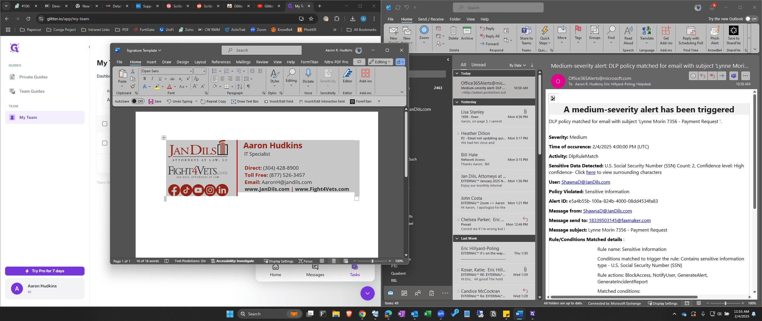Step #2: Highlight the Entire Signature (Ctrl+A) and Copy it (Ctrl+C)