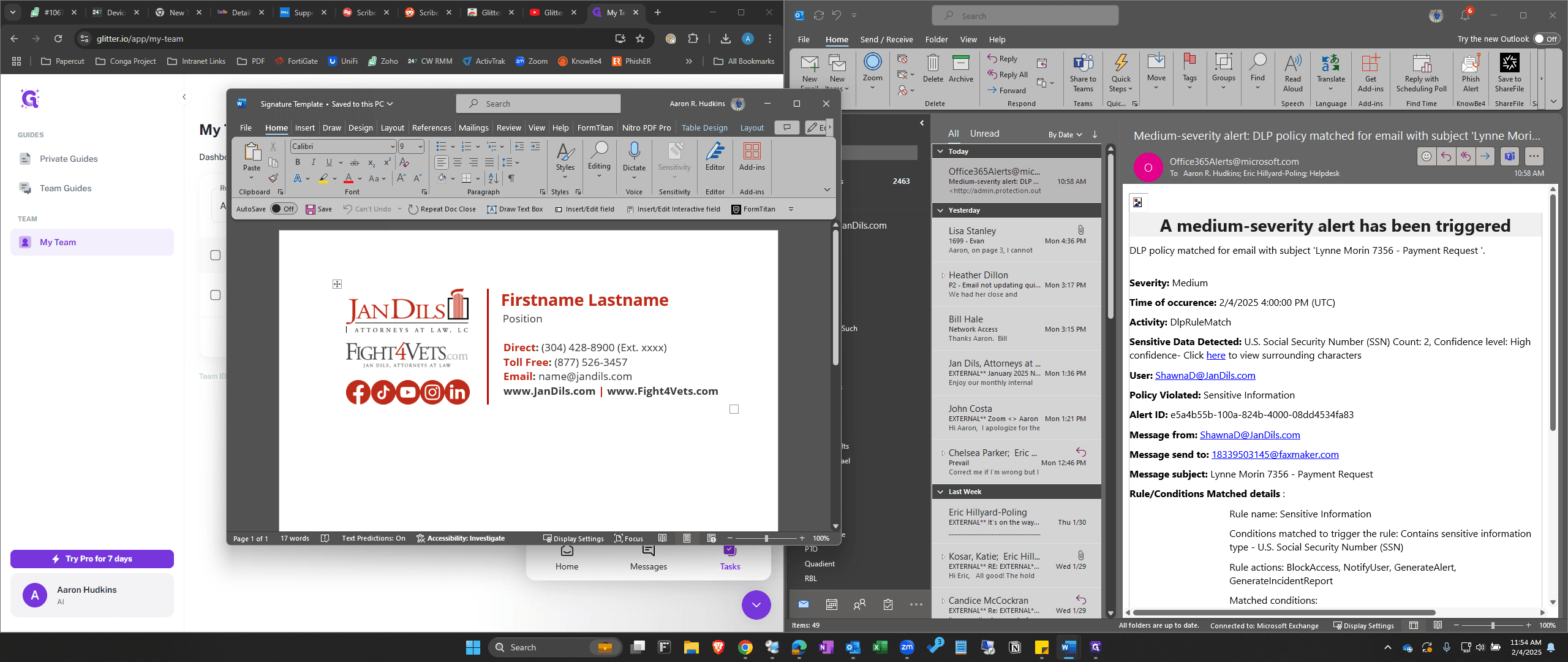Step #1: Open The Template Document and Update with your information.