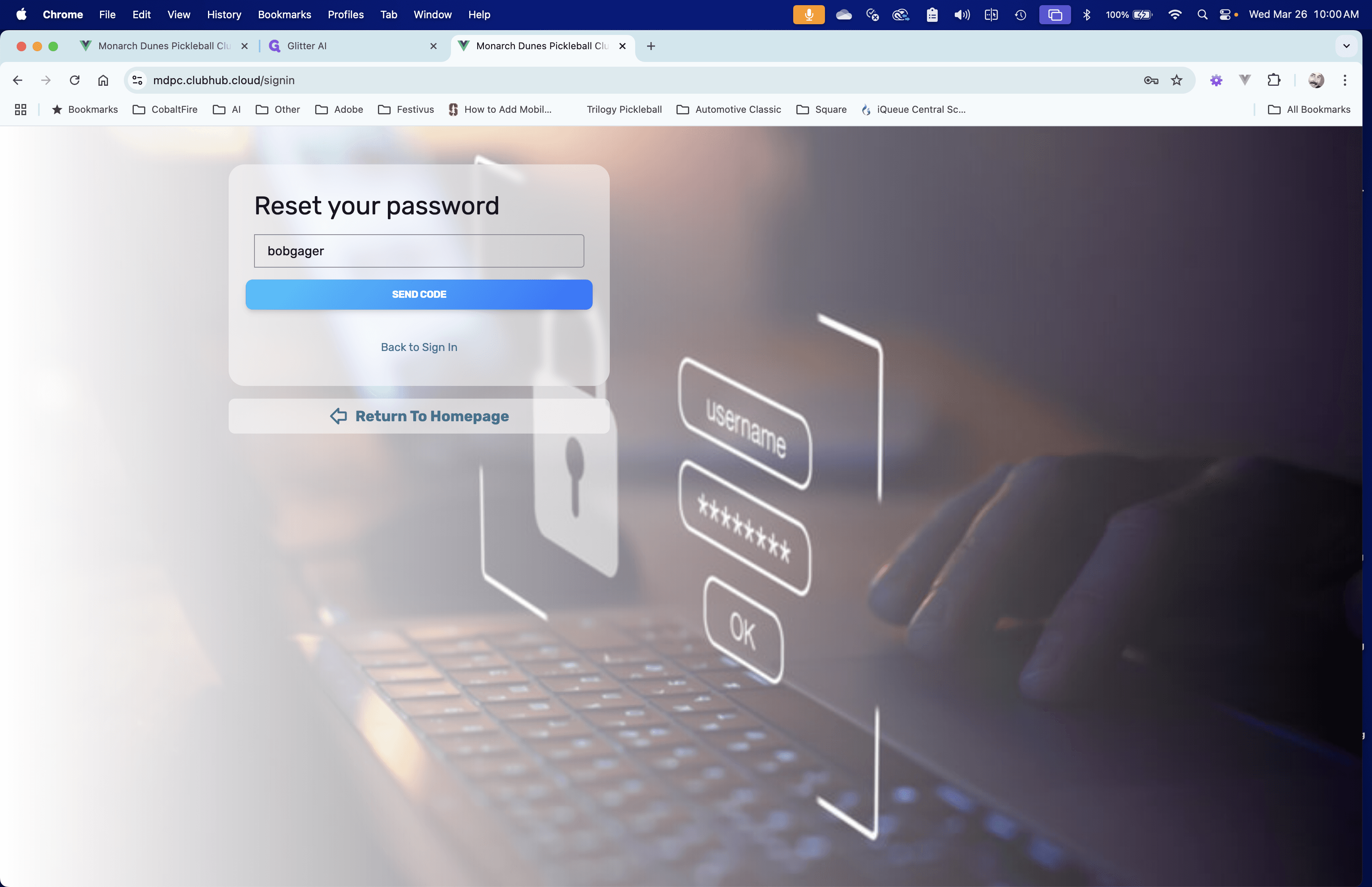 Step #6: Click on "SEND CODE"
