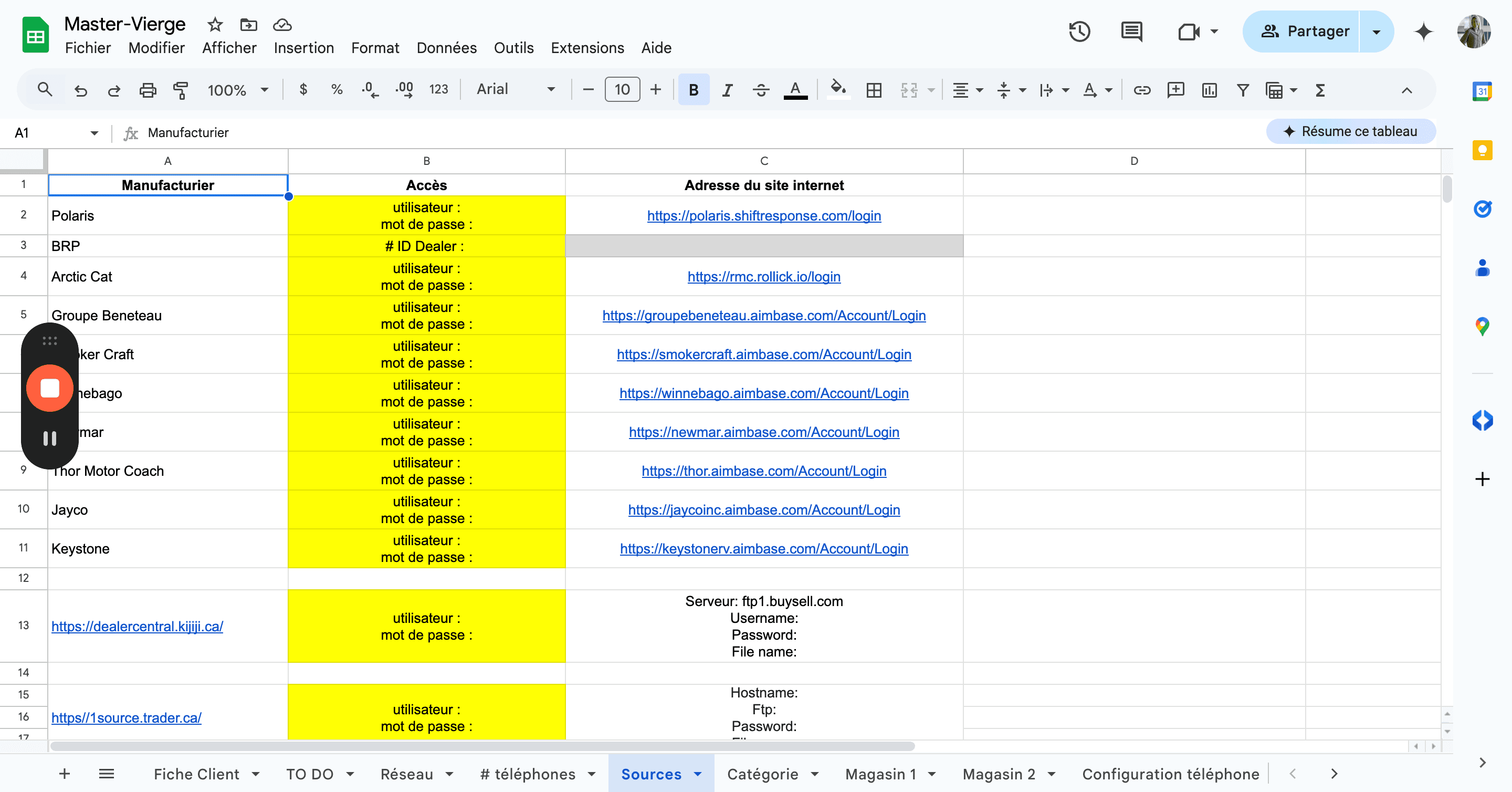 Step #10: Cliquez sur "Sources"