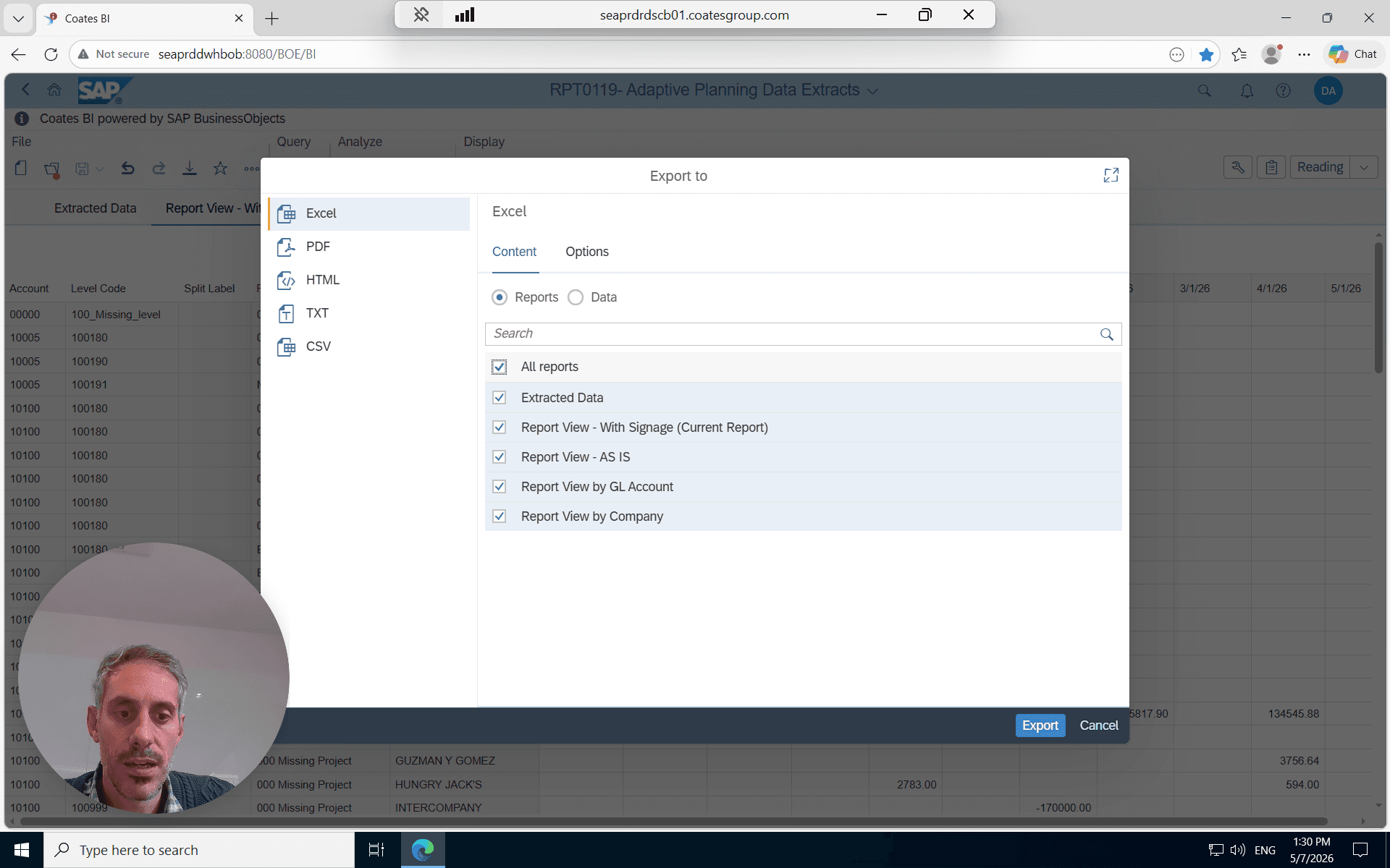 Step #9: click Export