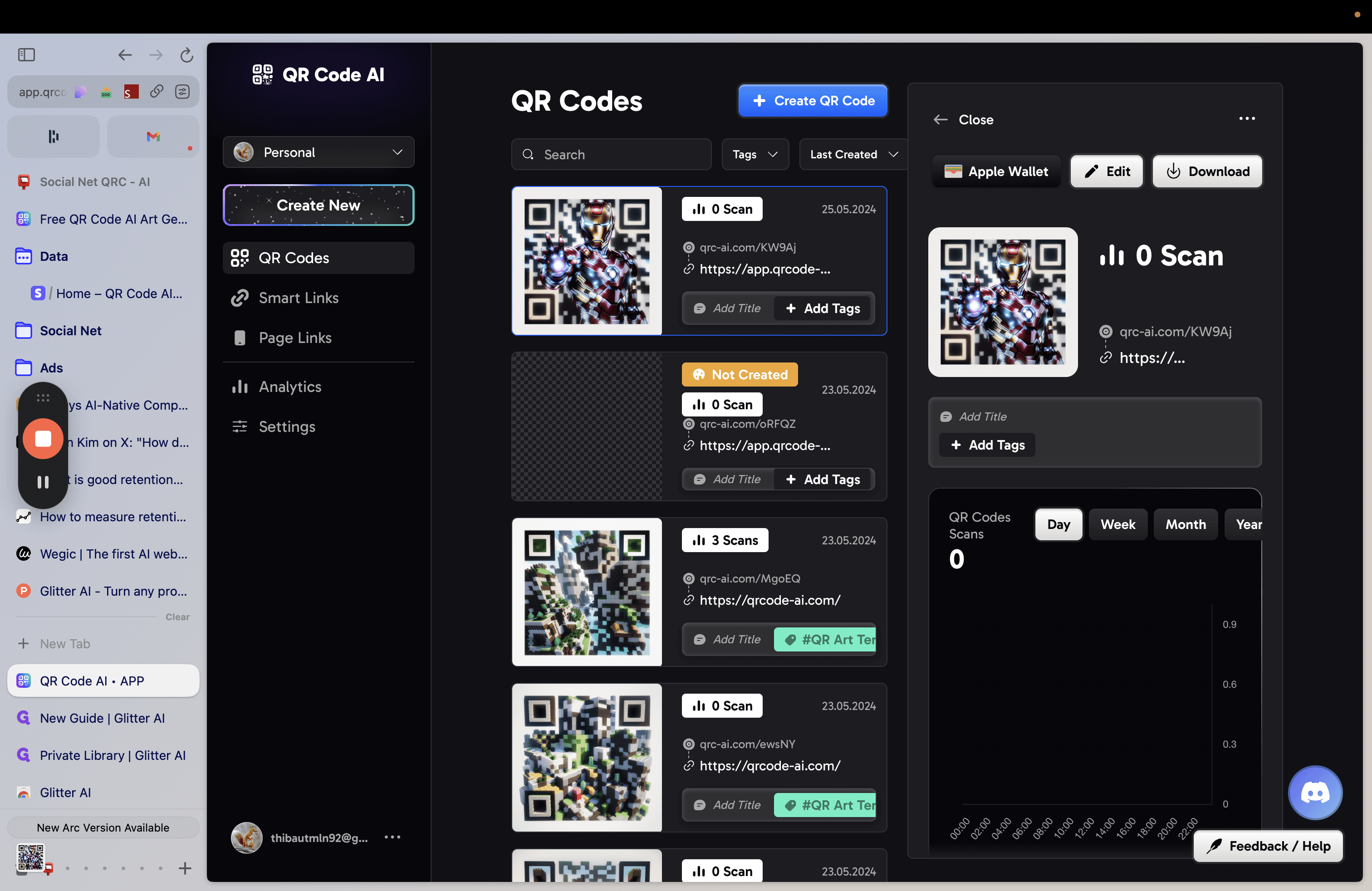 Step #8: Click "app.qrco"