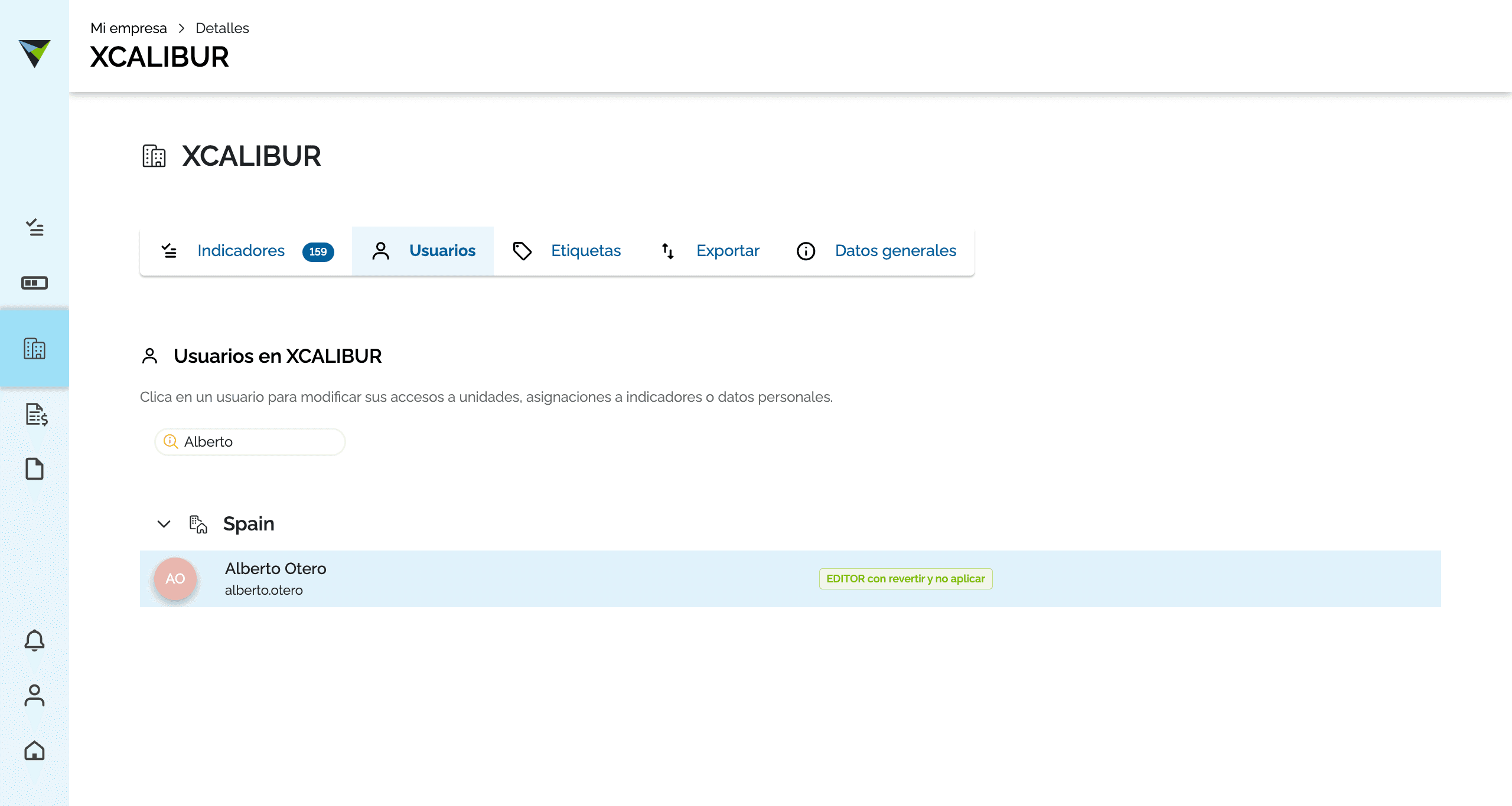 Step #5: Hagan clic en "Clica en un usuario para modificar sus accesos a uni"