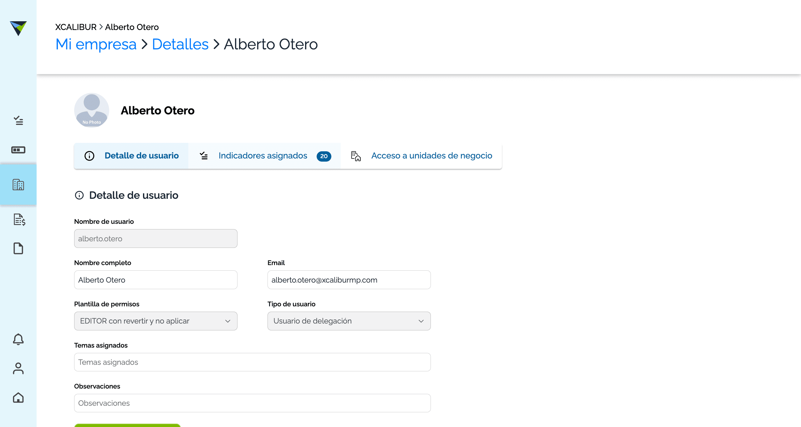 Step #6: Hagan clic en "Indicadores asignados"