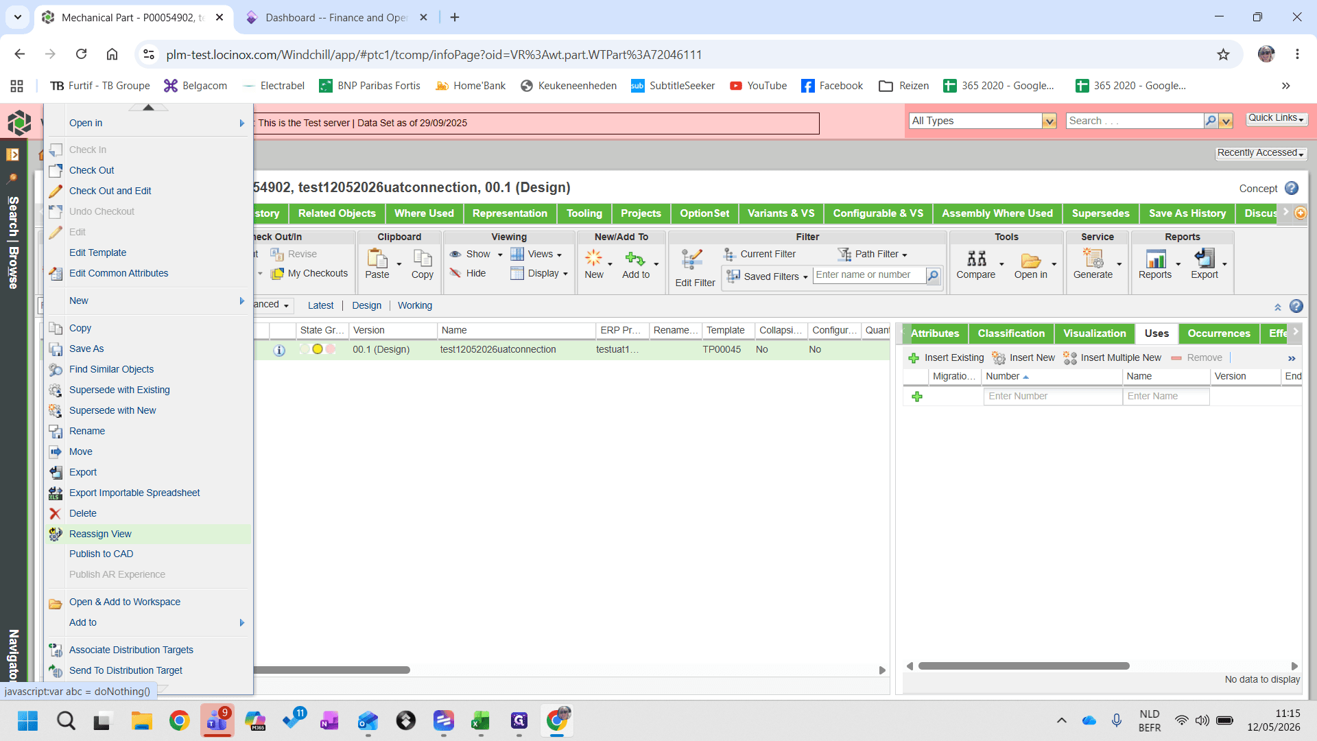 Step #16: Kies voor Reassign View