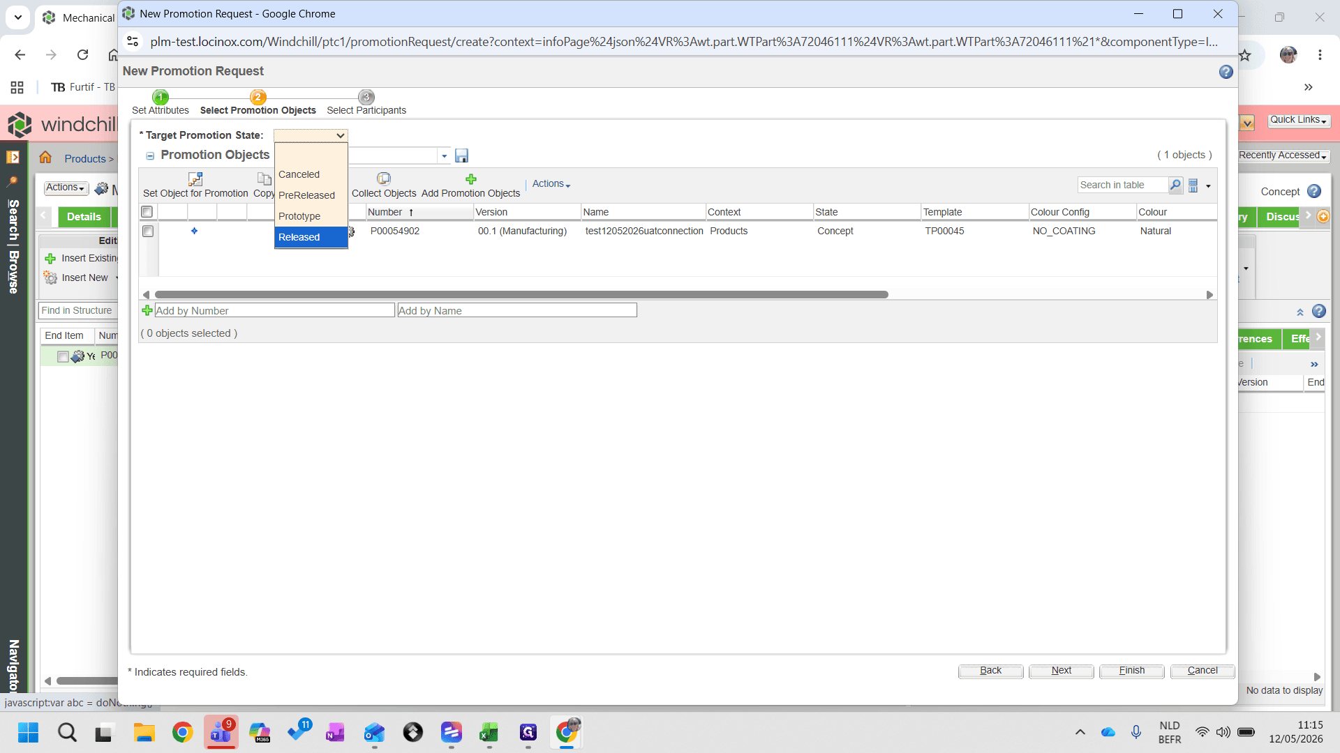 Step #26: Zet de Target Promotion State op Released
