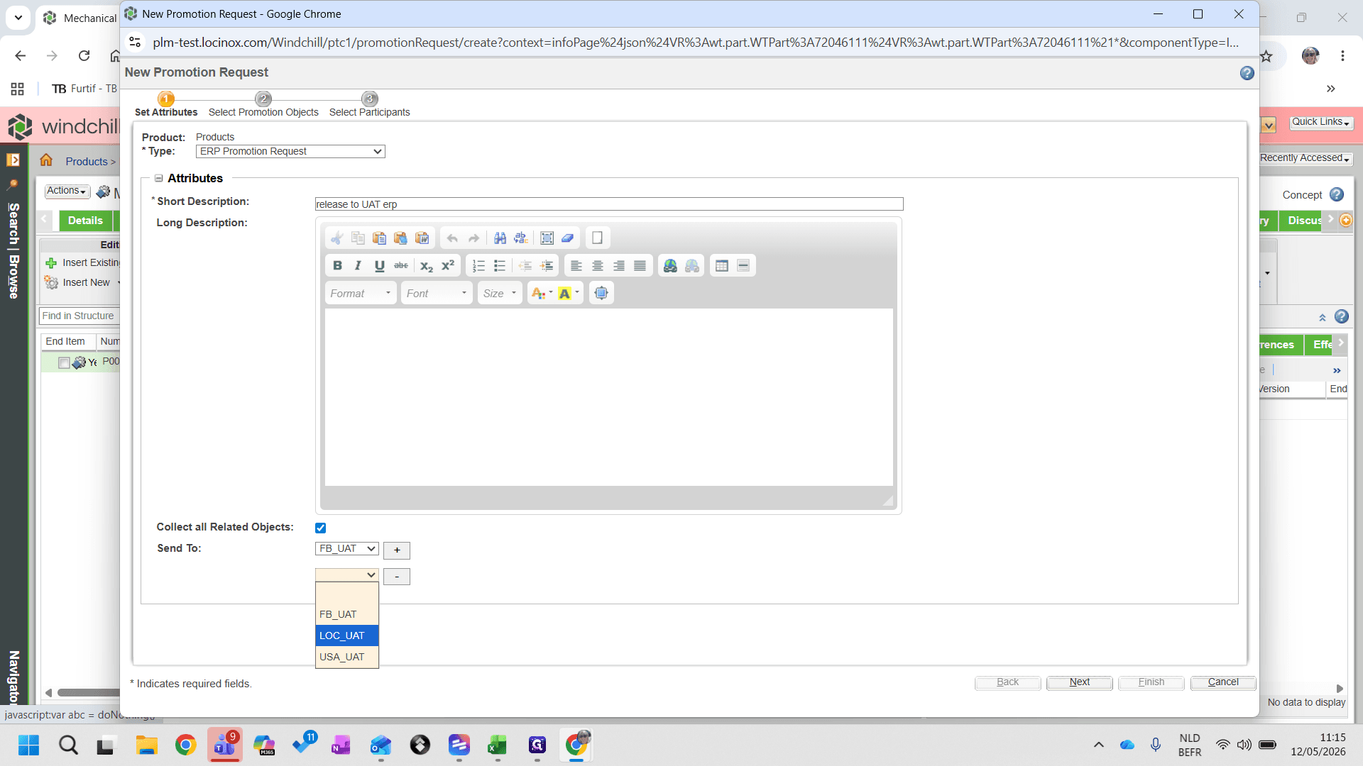 Step #24: Voeg eventueel ook extra doelen zoals LOC_UAT toe
