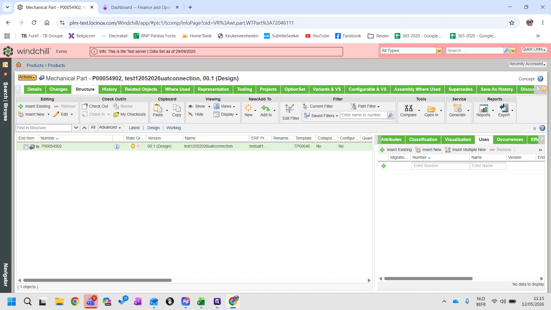 Step #15: Klik in de menubalk op Actions