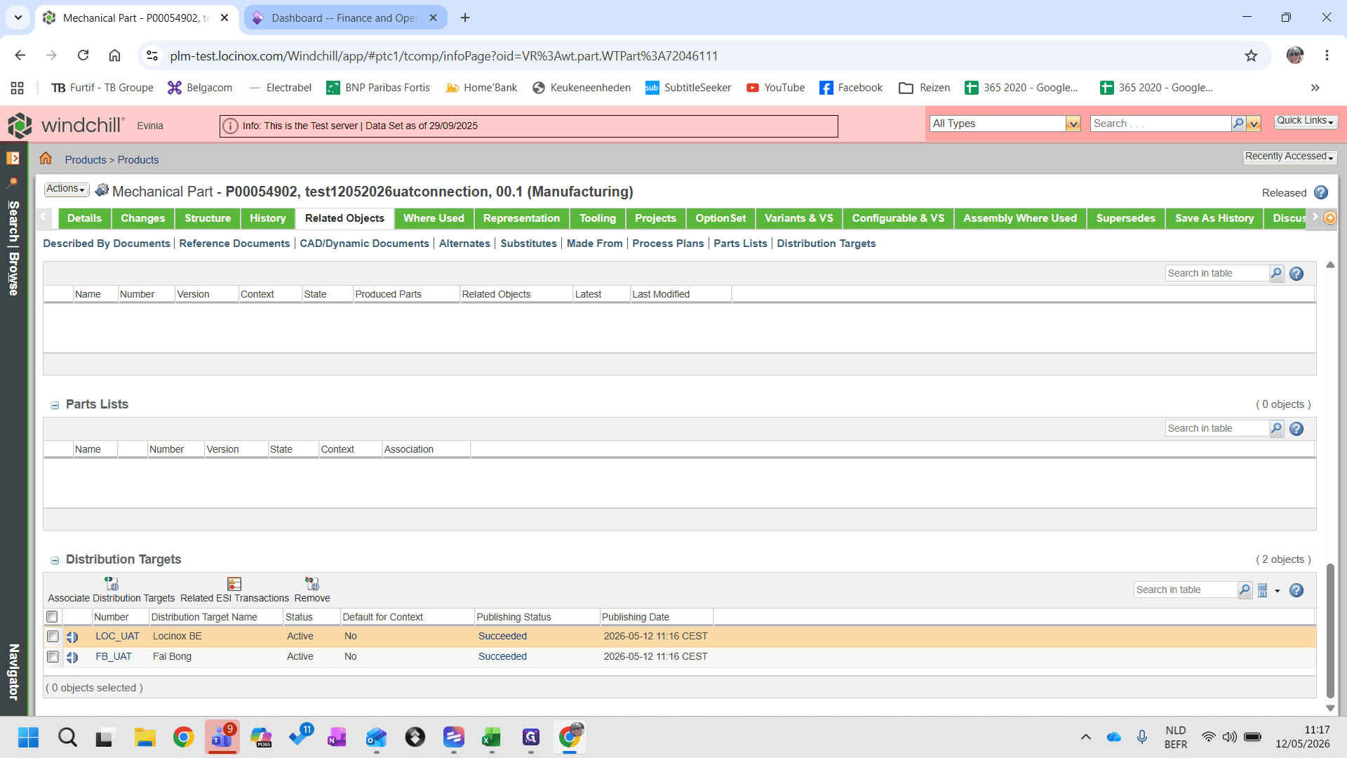 Step #31: Wissel in de browser naar het tabblad van Dynamics 365 UAT