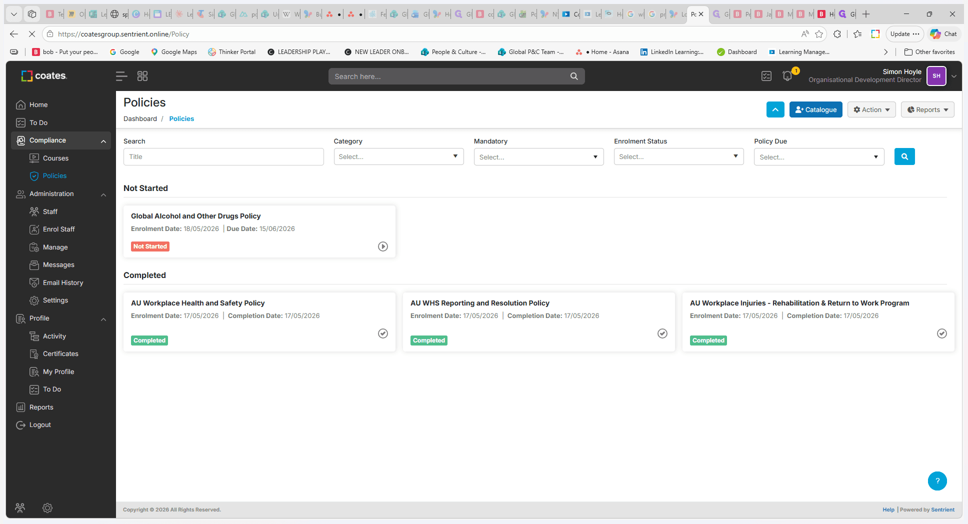 Step #10: Click + Catalogue.