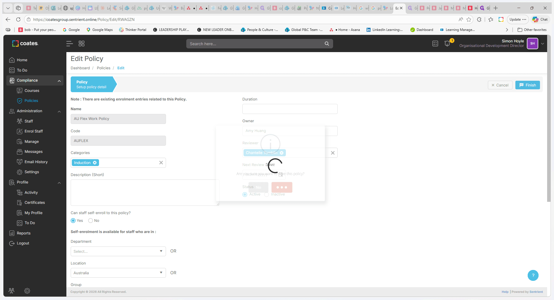Step #8: Click Yes on the confirmation prompt to save your changes.