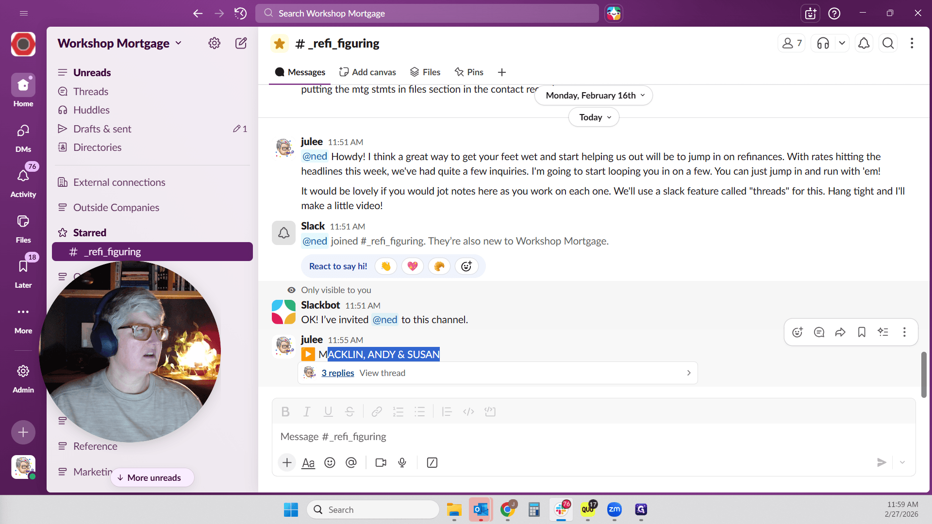 Step #46: Click on "3 replies View thread"