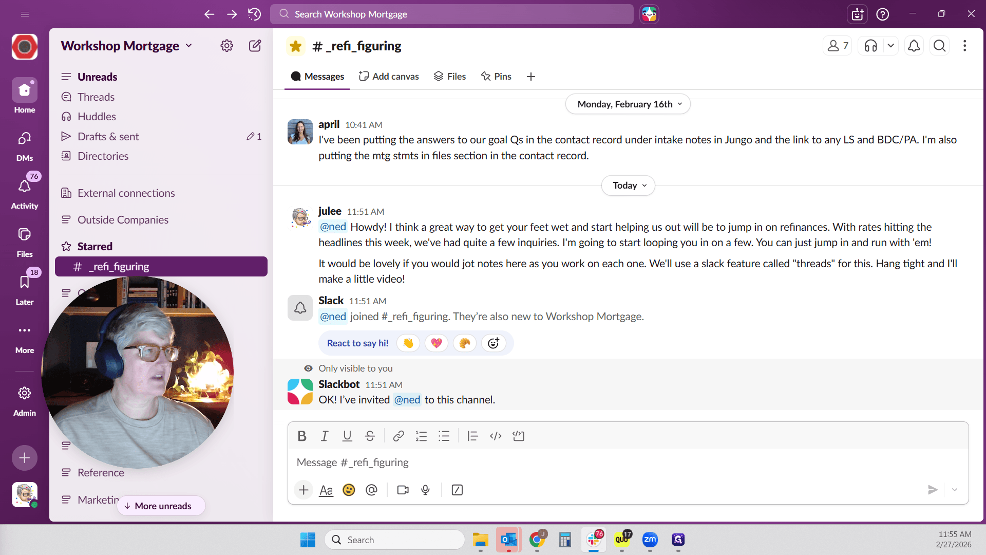 Step #4: Click on "Message #_refi_figuring"
