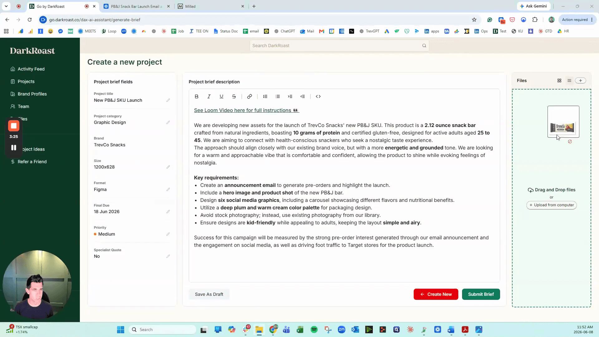 Step #12: Drag and drop any supporting images or references that were not in the video into the Files section.