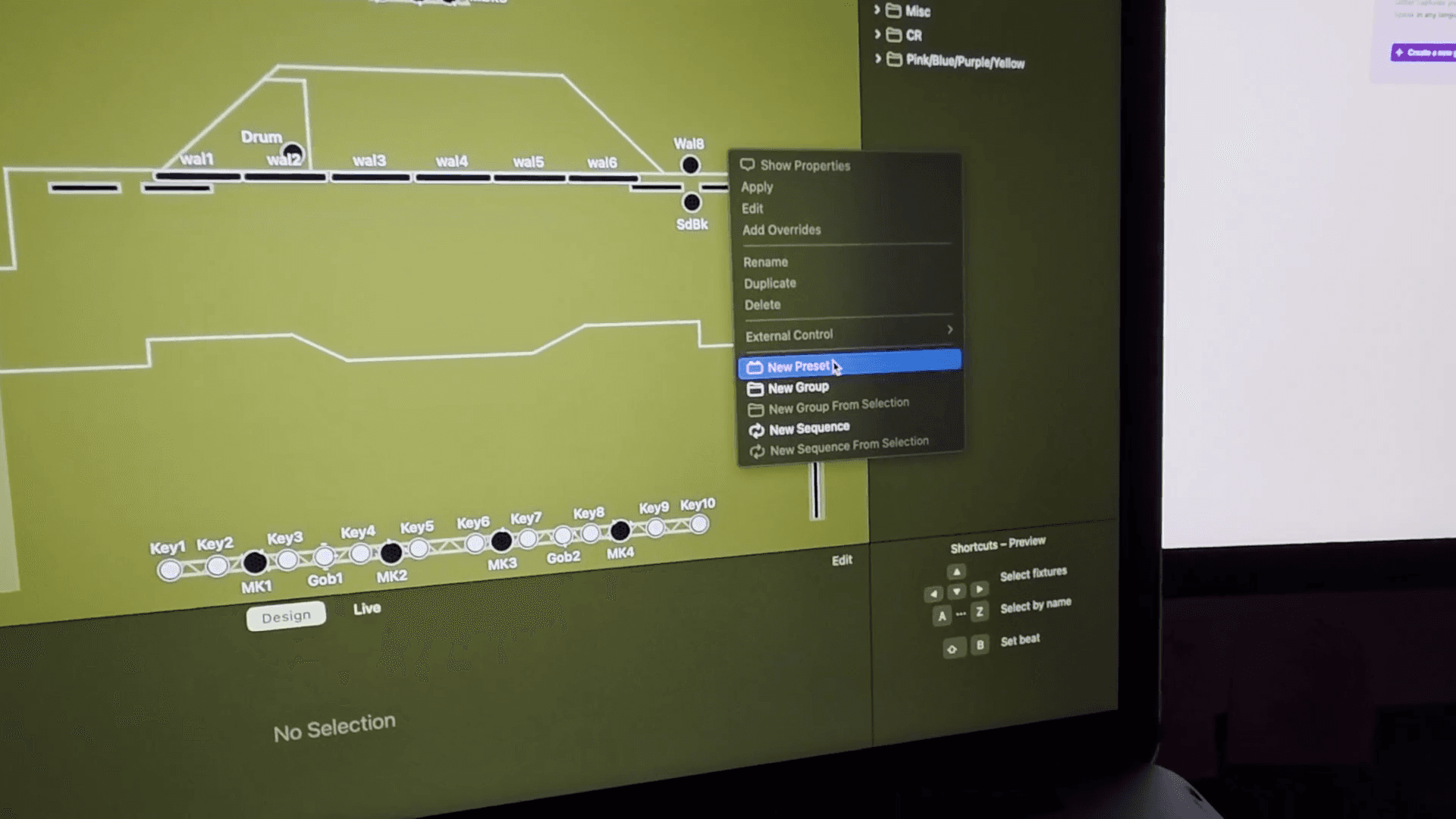 Step #2: Select 'New Preset' from the menu.