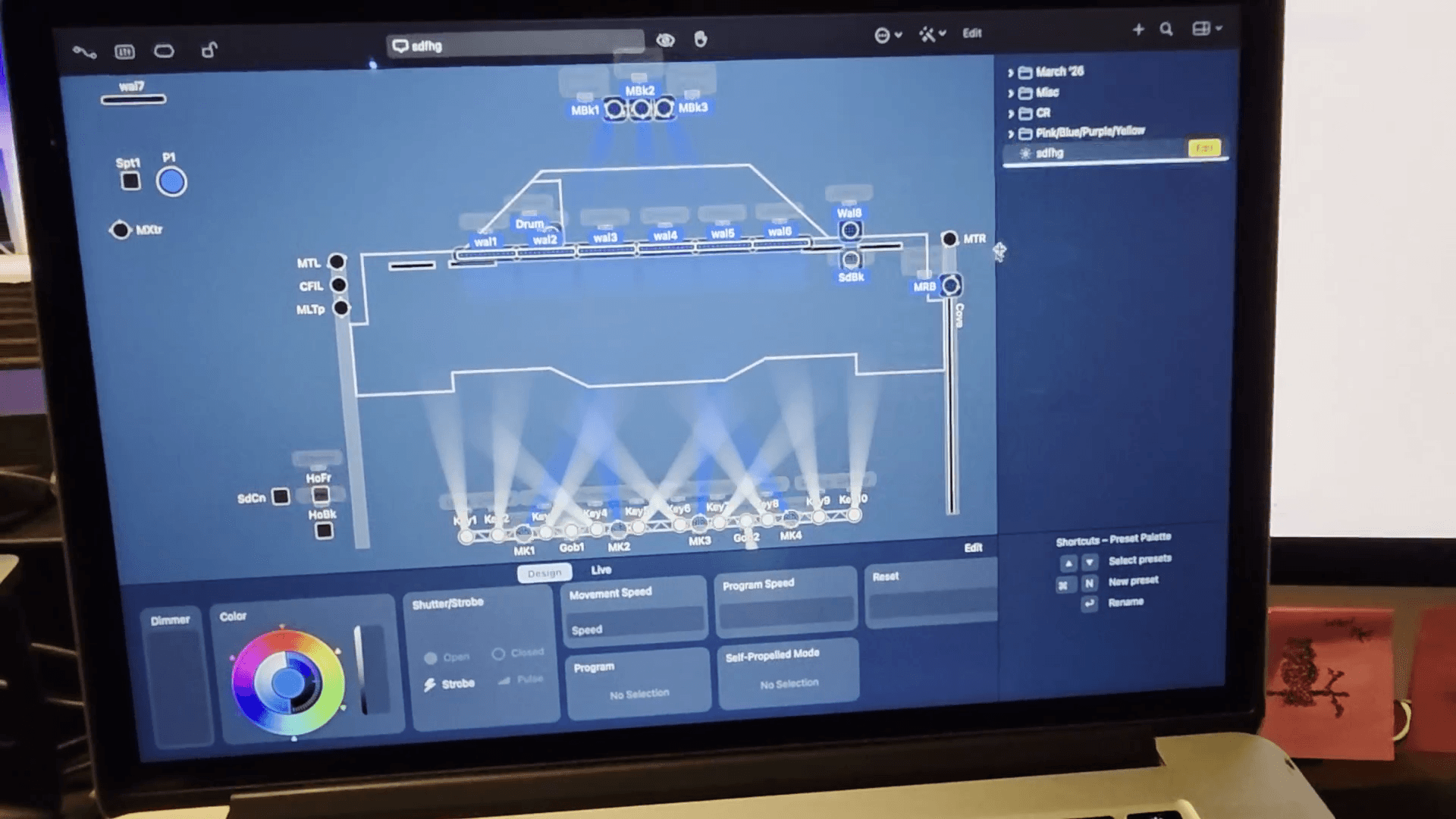 Step #8: Select Duplicate from the dropdown menu and adjusts the lights how you want to create a new scene.