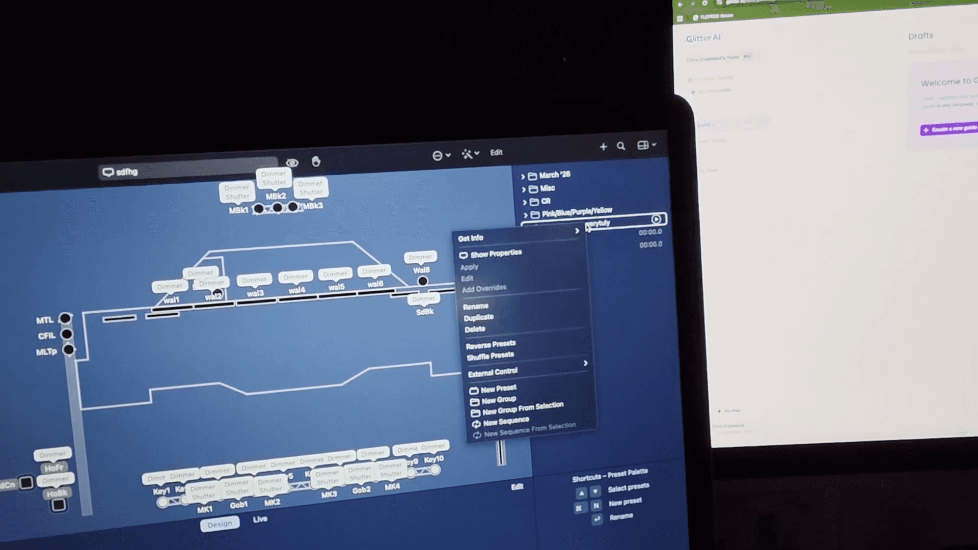 Step #26: Right-click on the sequence you want to manage.