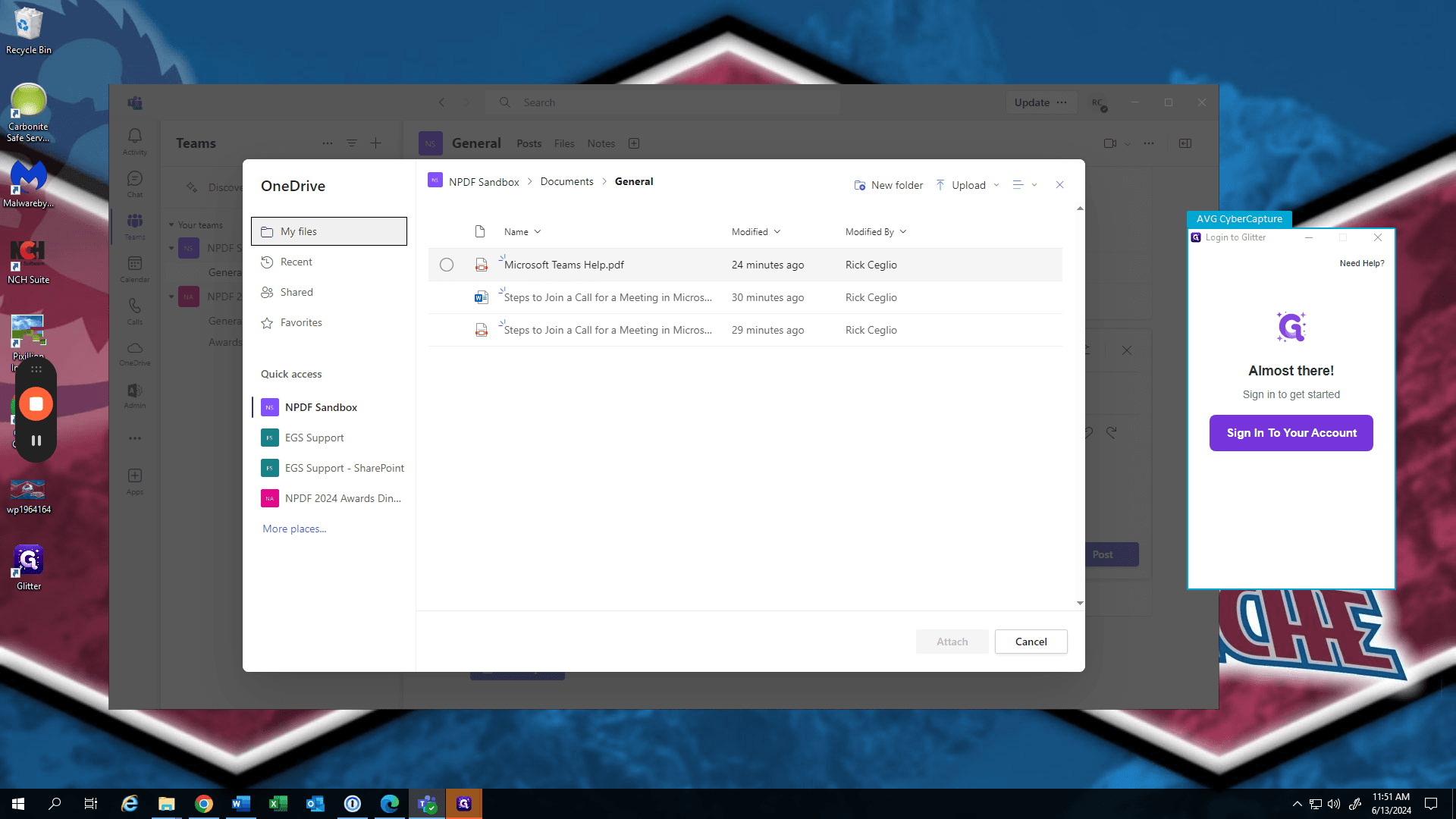 Step #10: Click "Microsoft Teams Help.pdf"