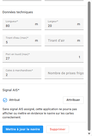 Step #5: Tout en bas, cliquez sur « Mettre à jour le navire ».