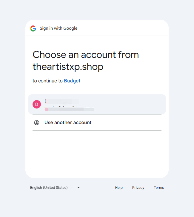 Step #15: Sign into your google account