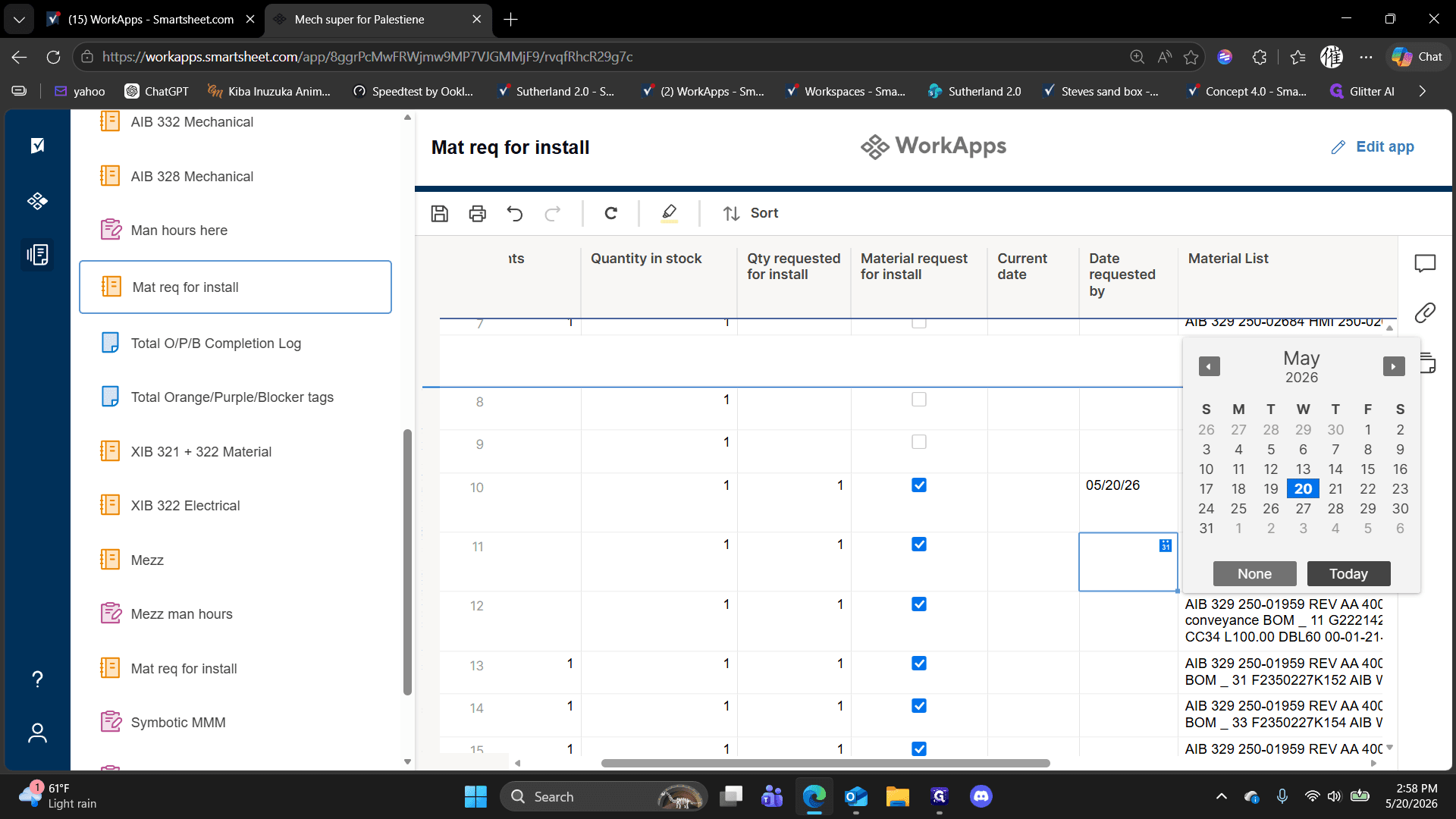 Step #10: Select Today from the calendar dropdown, or manually type the required date.