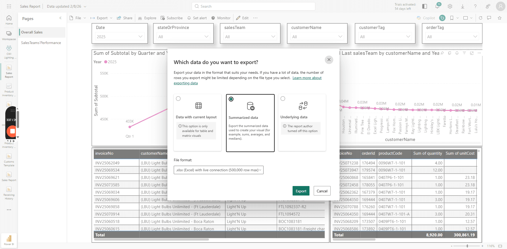 Step #17: Select "Summarized data"