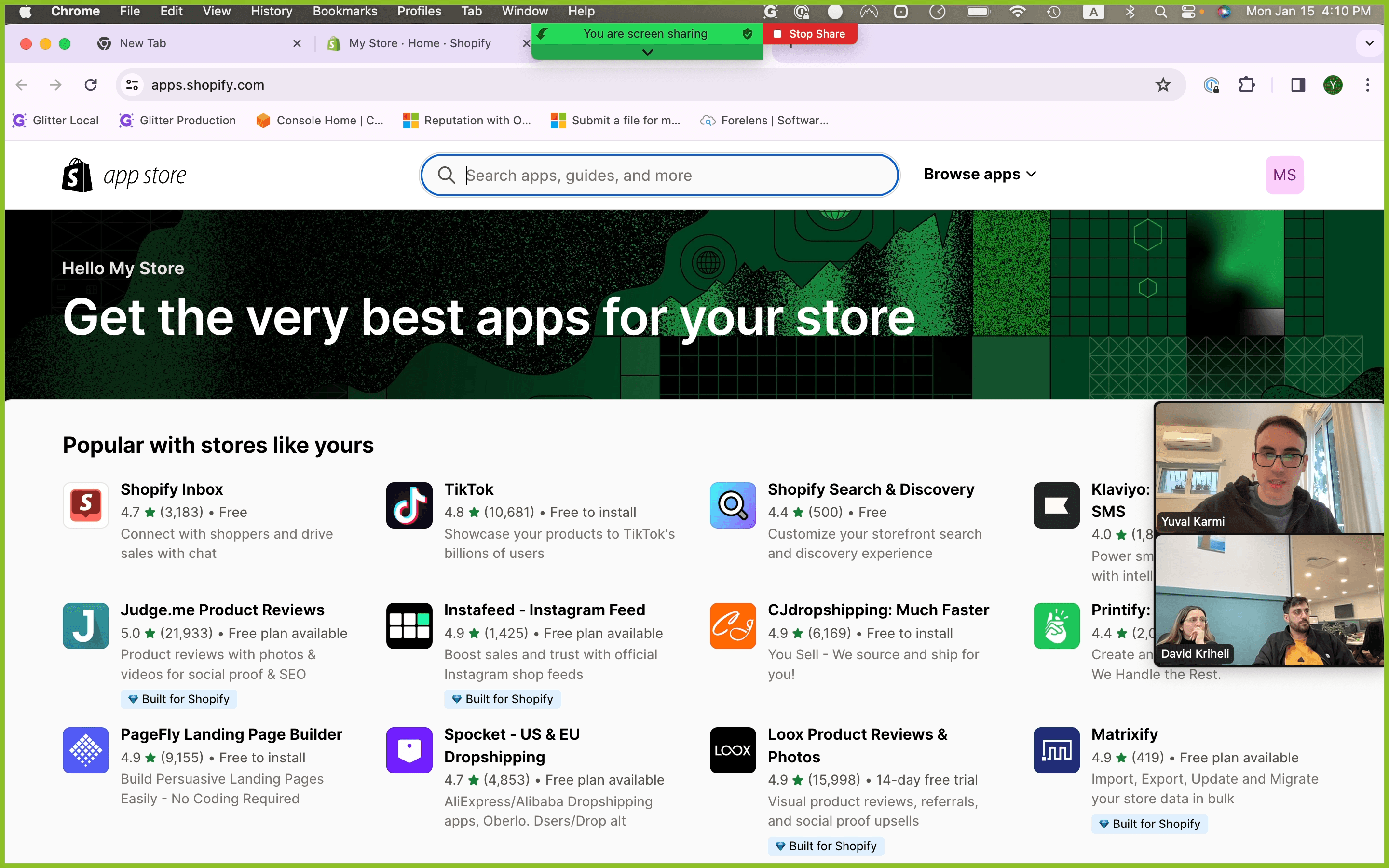 Step #16: Click "Search apps, guides, and more"