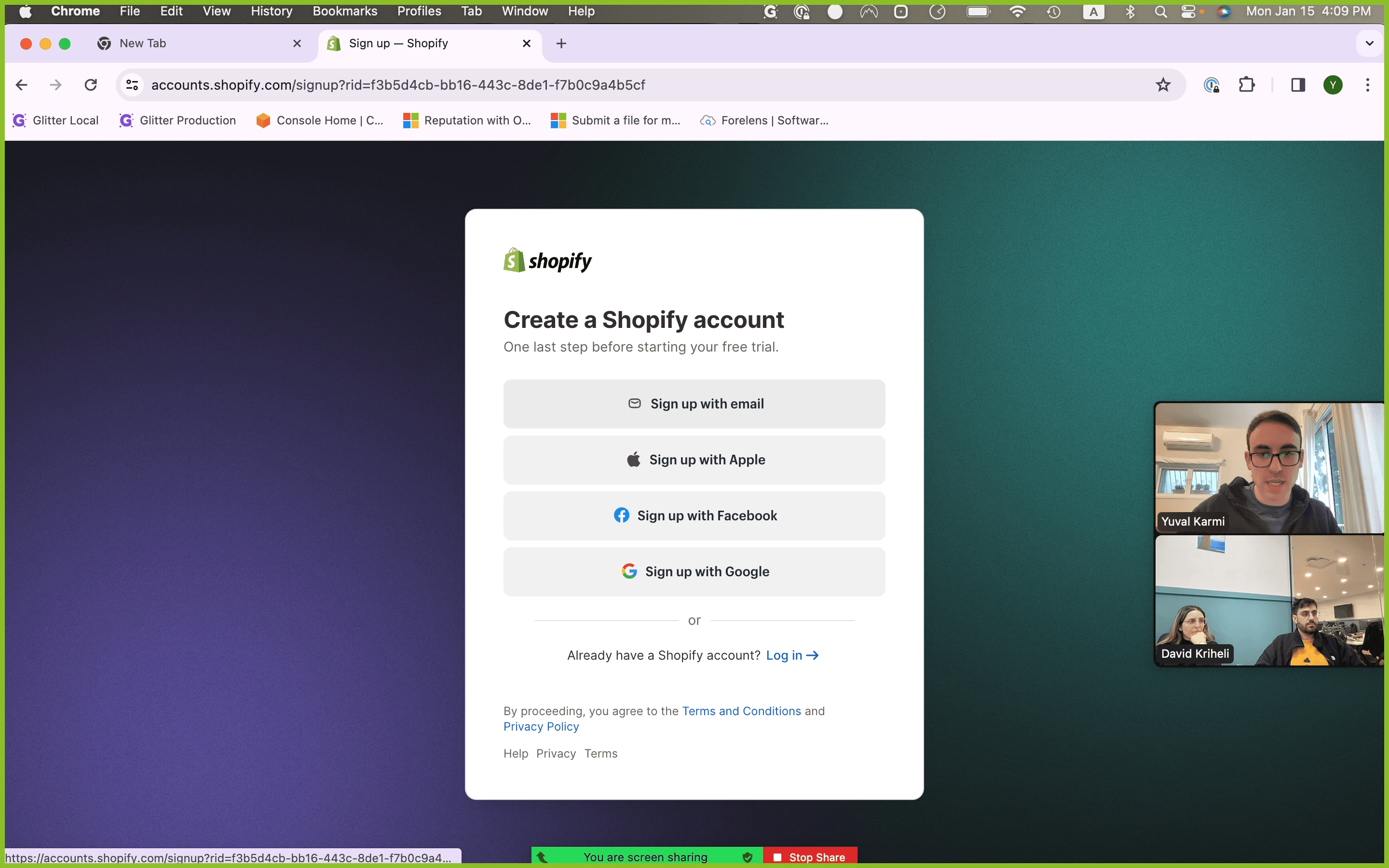 Step #9: Click "Sign up with email"