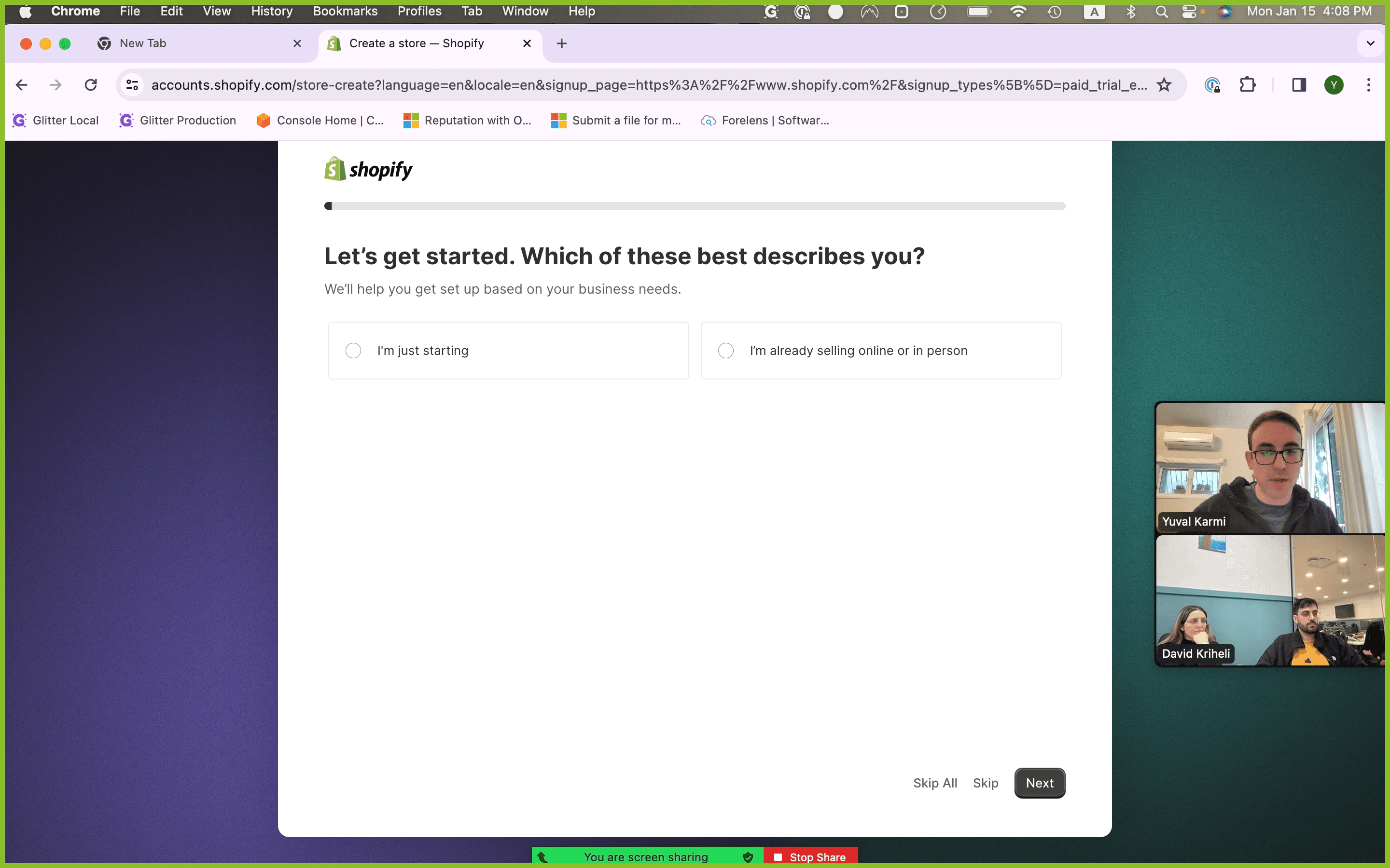 Step #7: Click "Skip All"