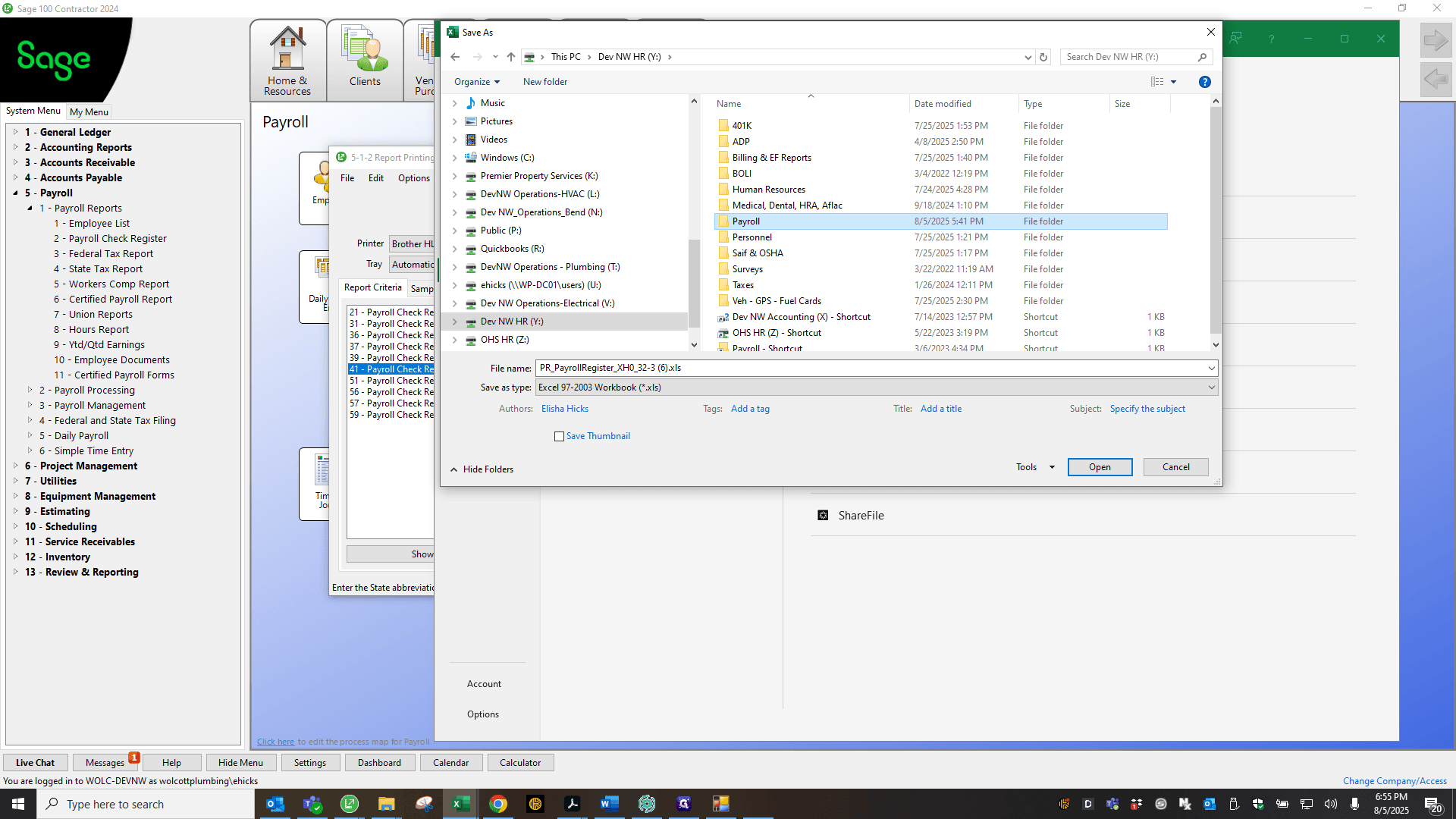 Step #73: Double-click on "Payroll"