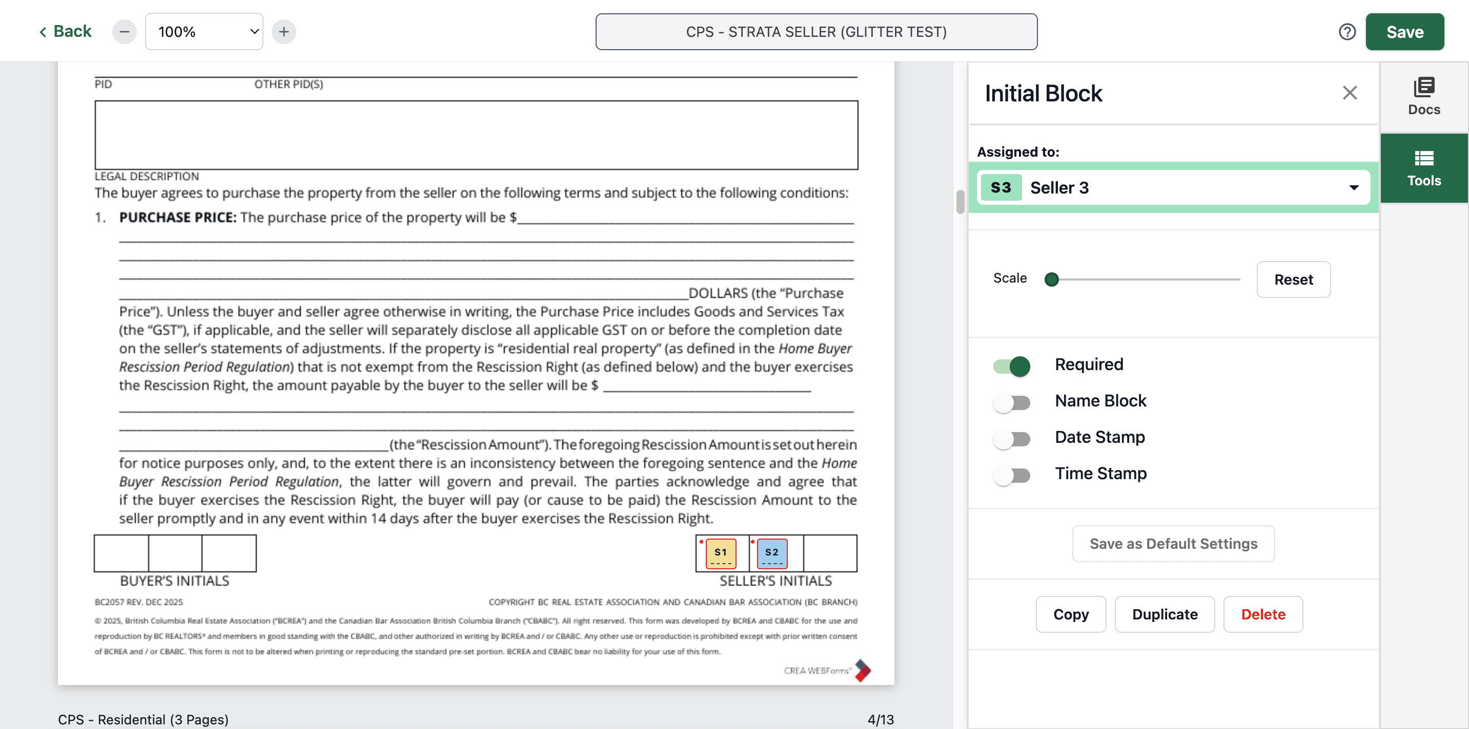 Step #44: Click here and paste. Then put the initials in other pages as well.
