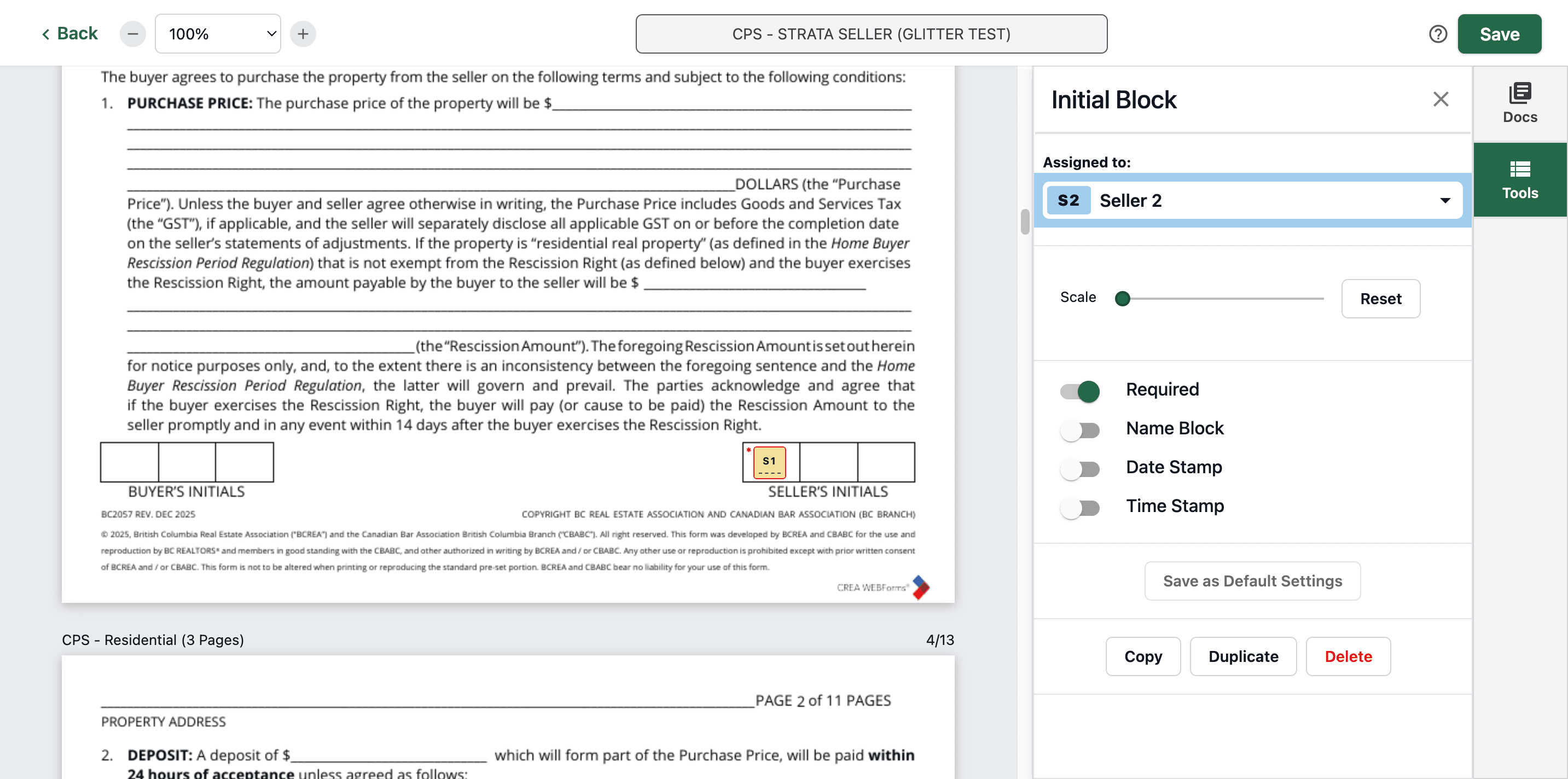 Step #40: Click here and paste. Then put the initials on other pages
