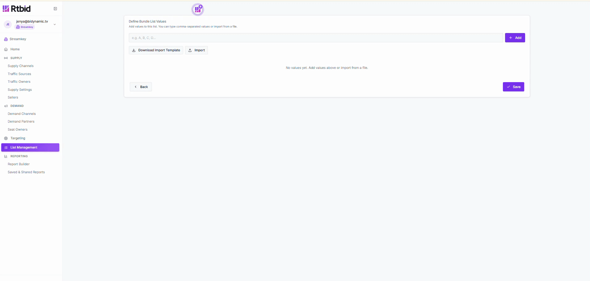 Step #8: Click the Enter values field.